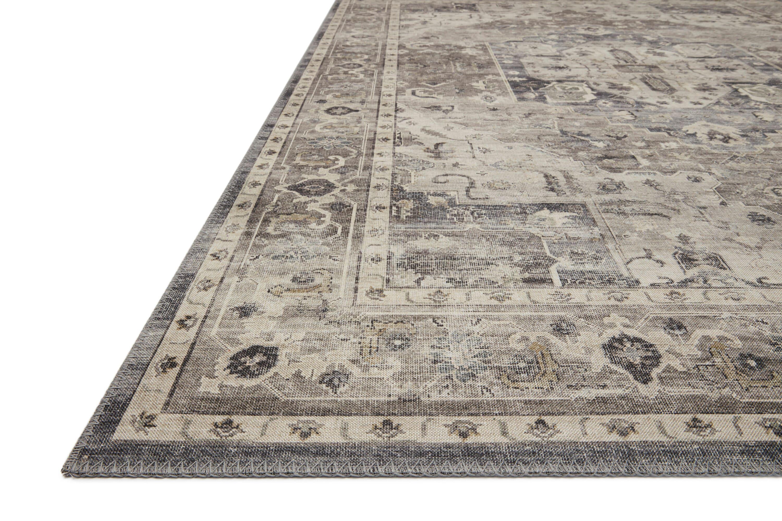 Loloi II Hathaway Printed Oriental Steel / Ivory Area Rug
