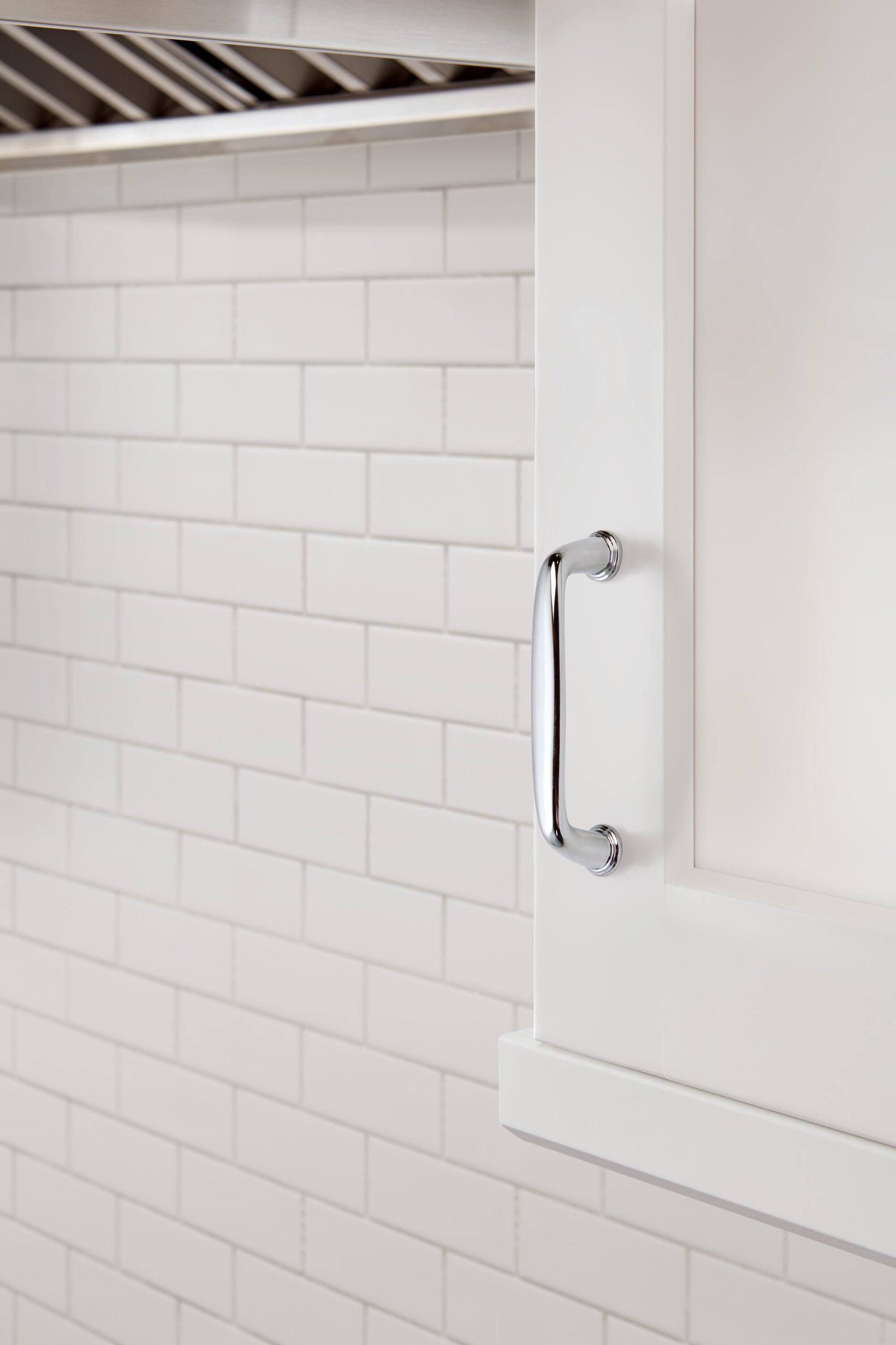 Kane 3-3/4 inch (96mm) Center-to-Center Polished Chrome Cabinet Pull