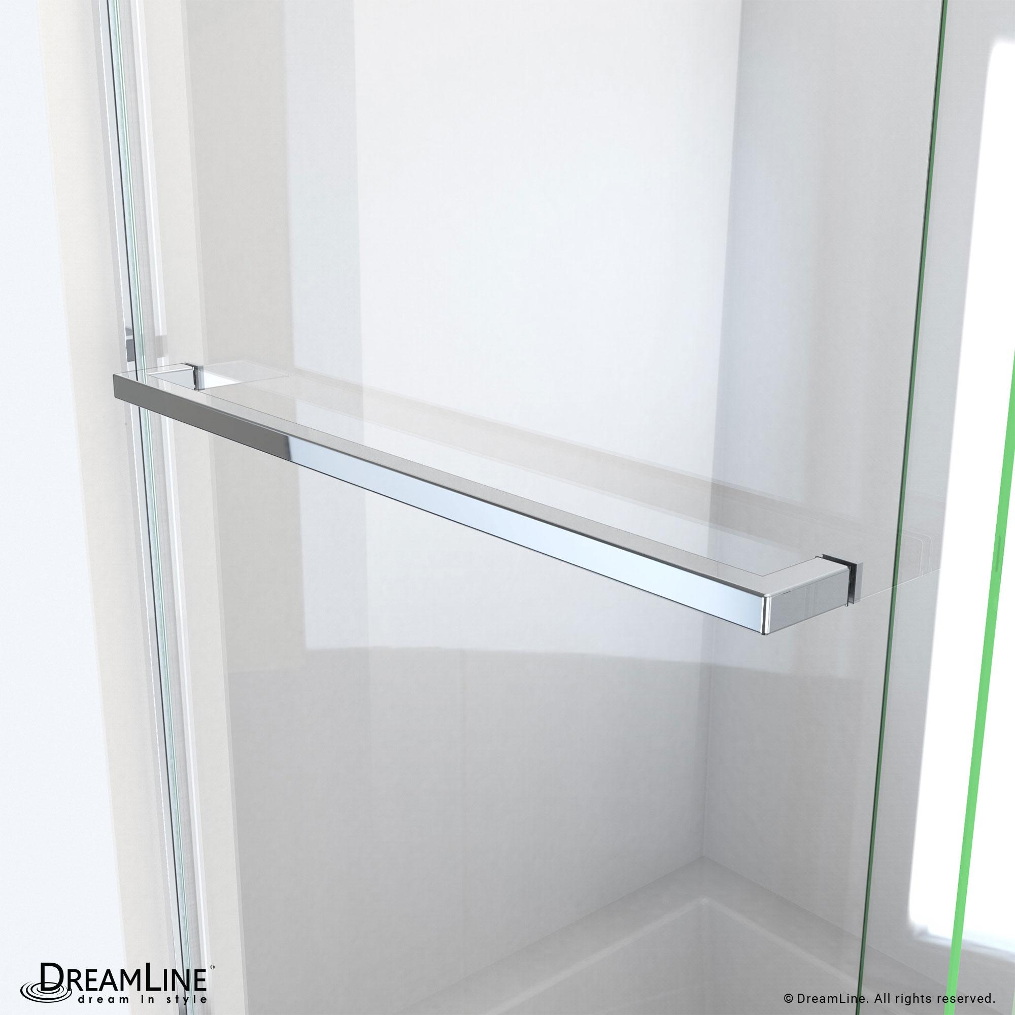 Essence 56" W x 60" H Reversible Frameless Tub Door with ClearMax™ Technology