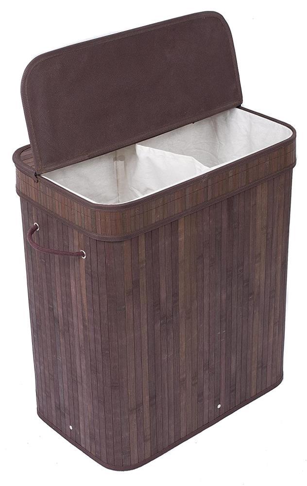 BirdRock Home Bamboo Laundry Sorter with Handles