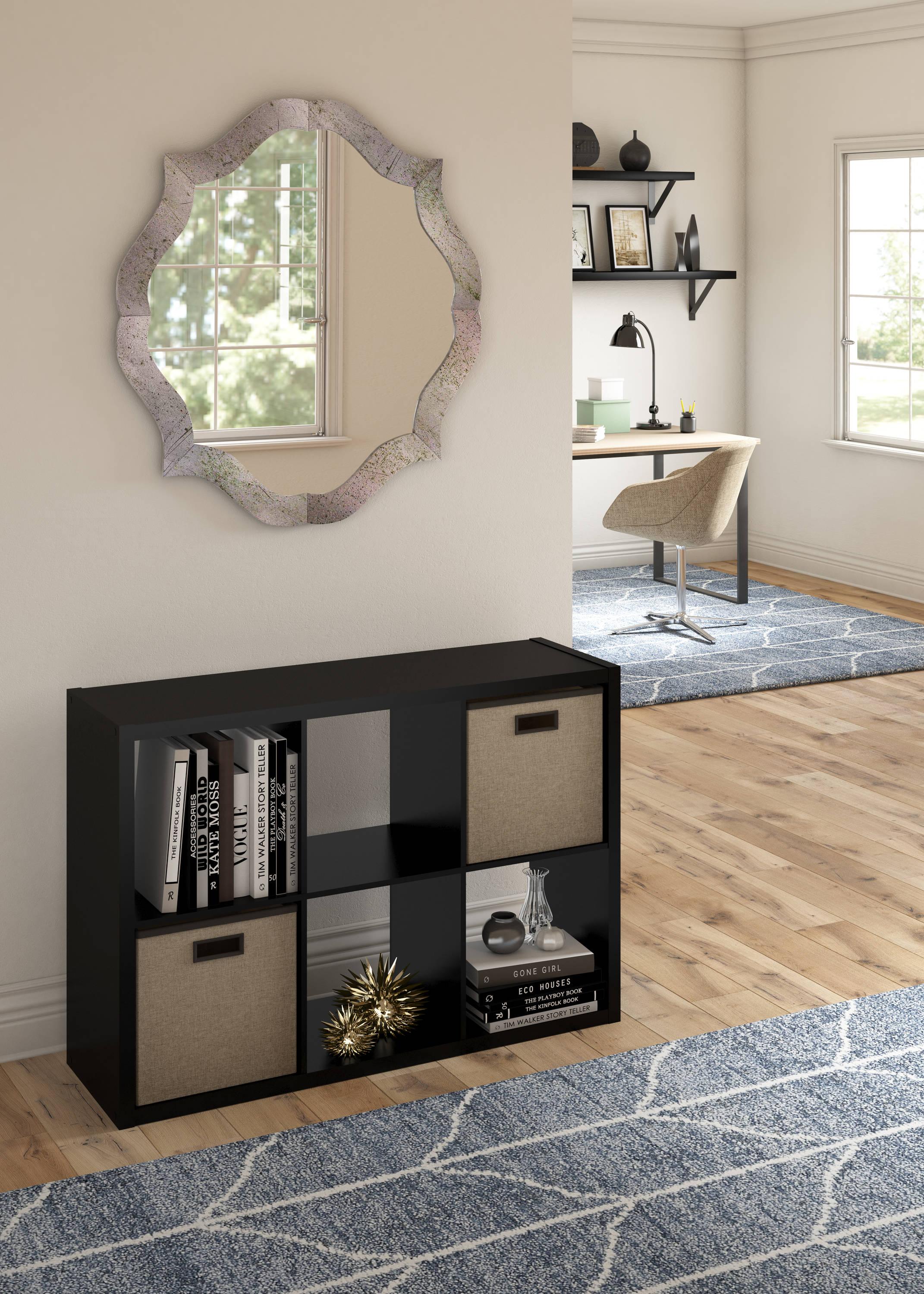 30'' H x 43.82'' W Decorative Cube Bookcase