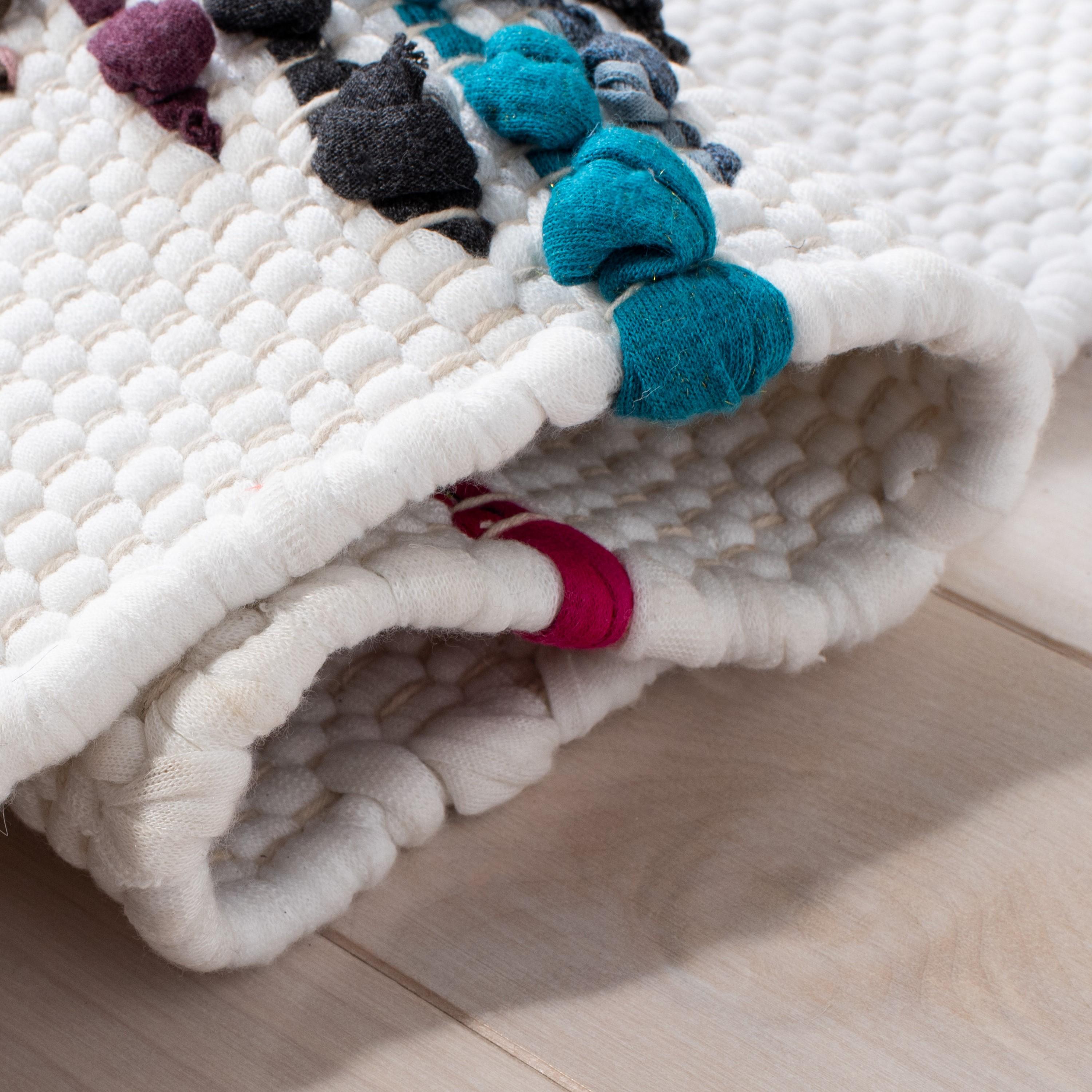 Montauk MTK815 Hand Woven Area Rug - Ivory/Blue - 3'x5' - Safavieh.