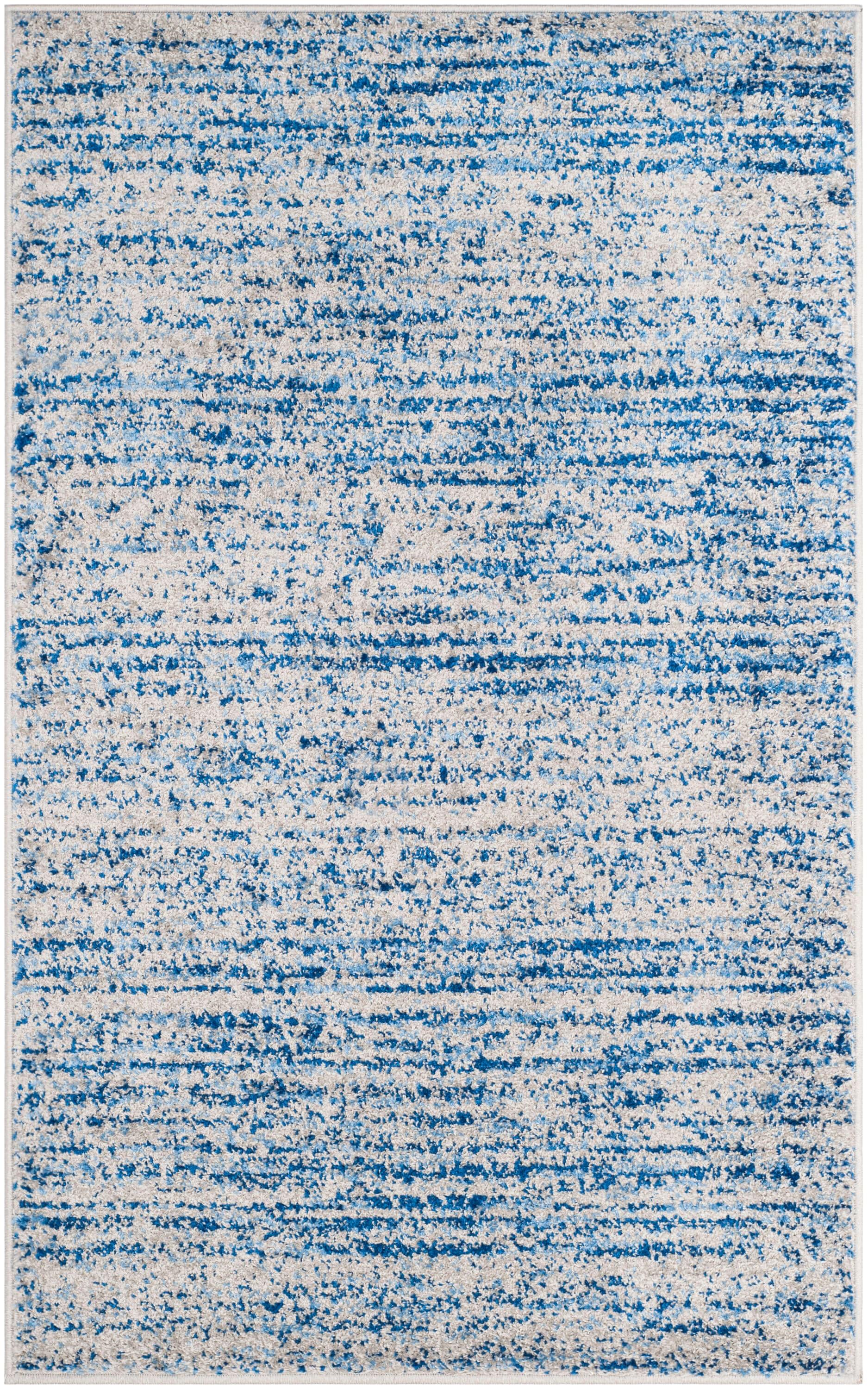 Adirondack ADR117 Machine Made Indoor Accent Rug - Blue/Silver - 3'x5' - Safavieh