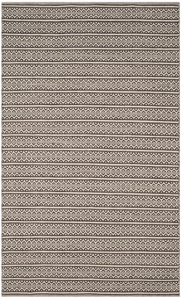 Montauk MTK341 Hand Woven Indoor Area Rug - Ivory/Black - 6'x9' - Safavieh.