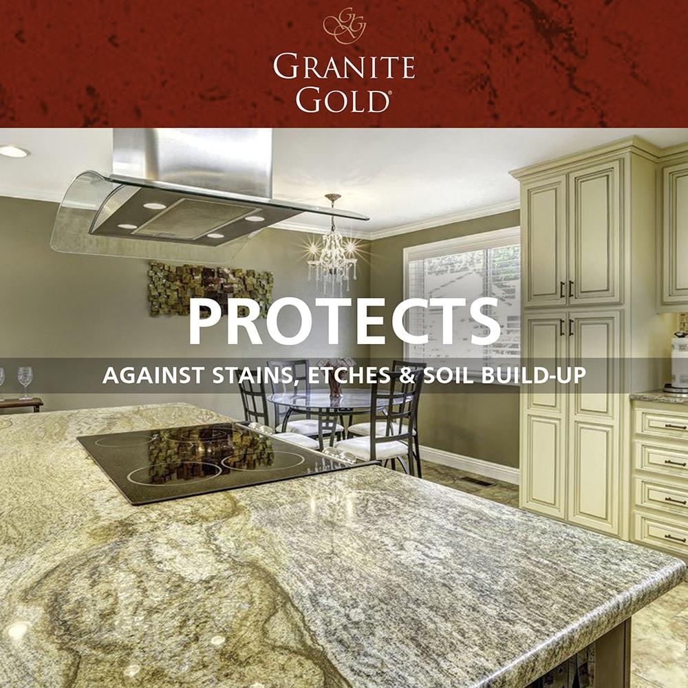 Granite Gold Sealer, Countertop Sealer for Granite, Marble and More, 24 fl oz