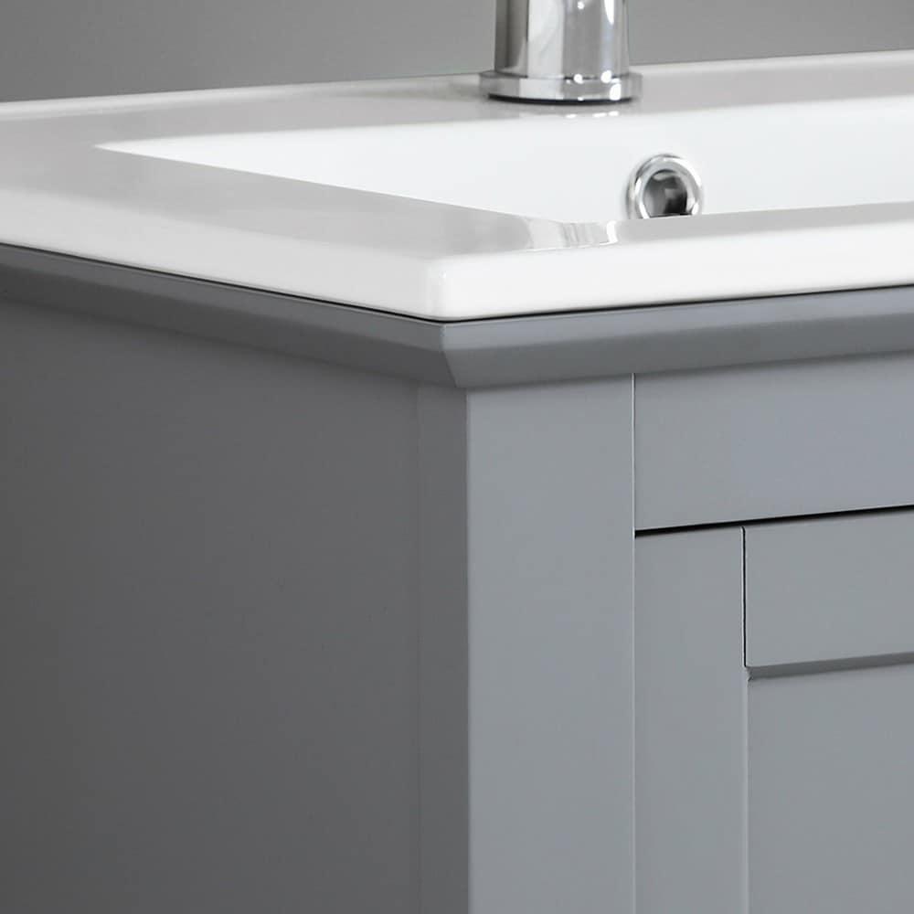 Fresca Manchester 30" Freestanding Single Sink Bathroom Vanity with Integrated Sink (Faucet Not Included)