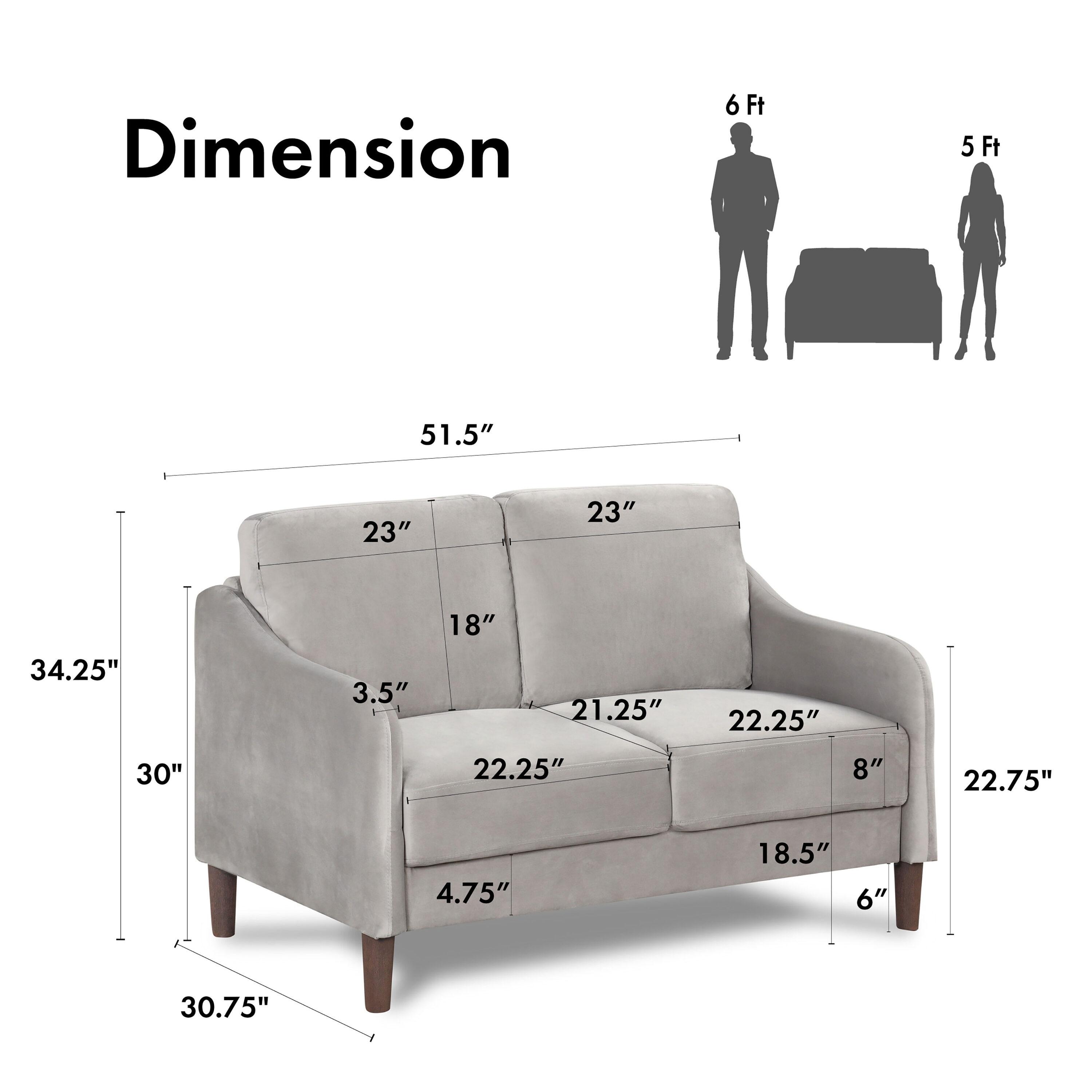 Furniture of America Litt Upholstered Fabric Gray Loveseat with Cushions