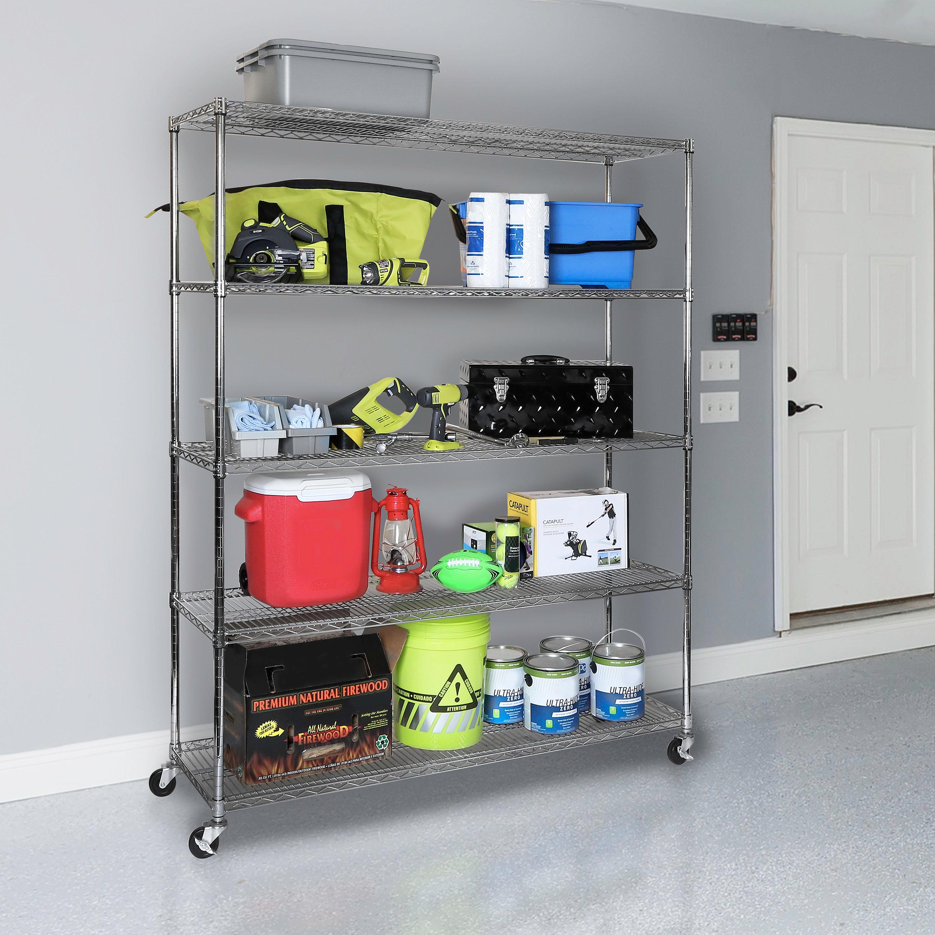 Wire Rolling Storage Cart