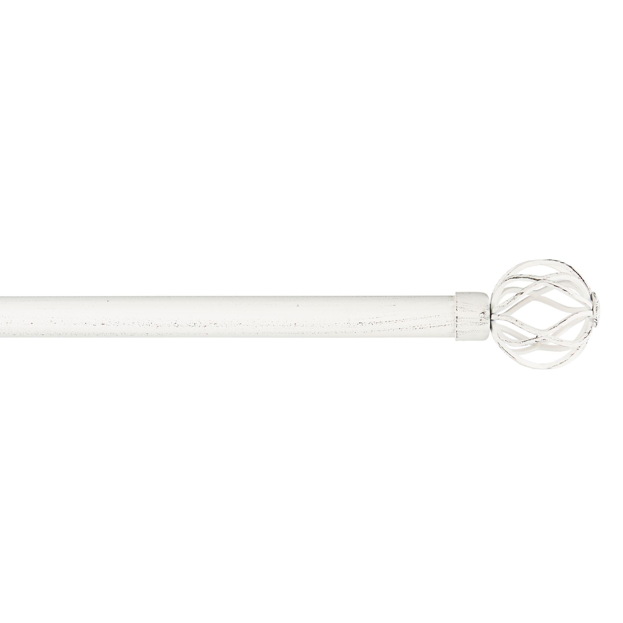 Red Barrel Studio® Exclusive Home Ogee 1" Curtain Rod and Coordinating Finial Set, Adjustable