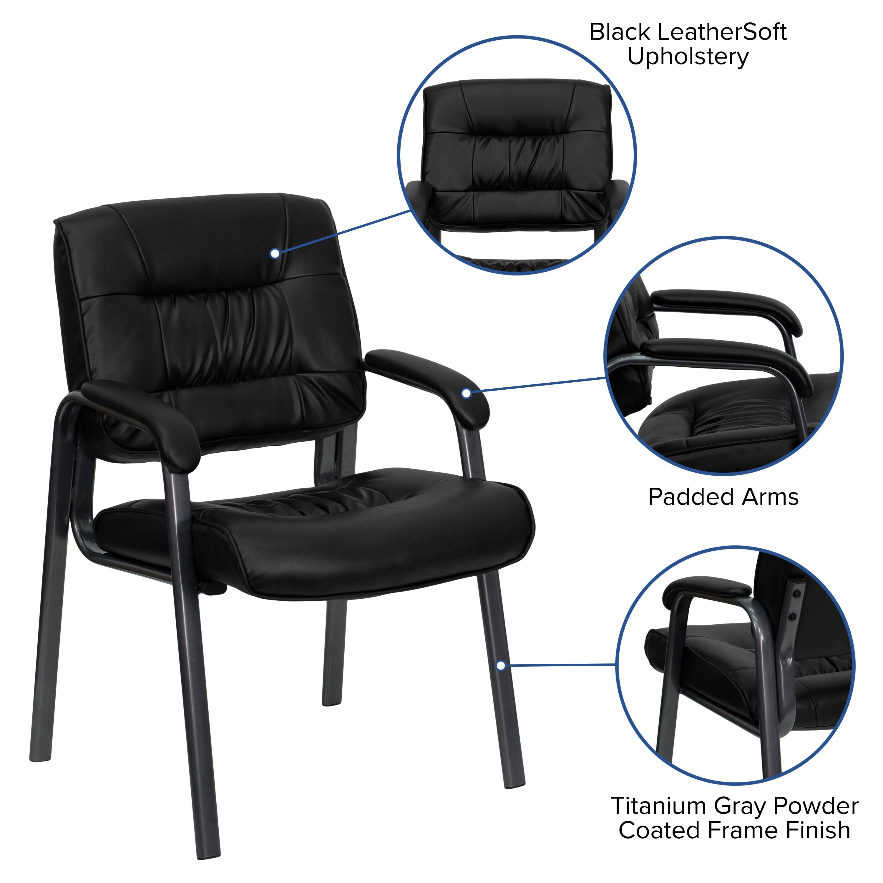 Flash Furniture 24" Wide Leather Blend Reception Chair