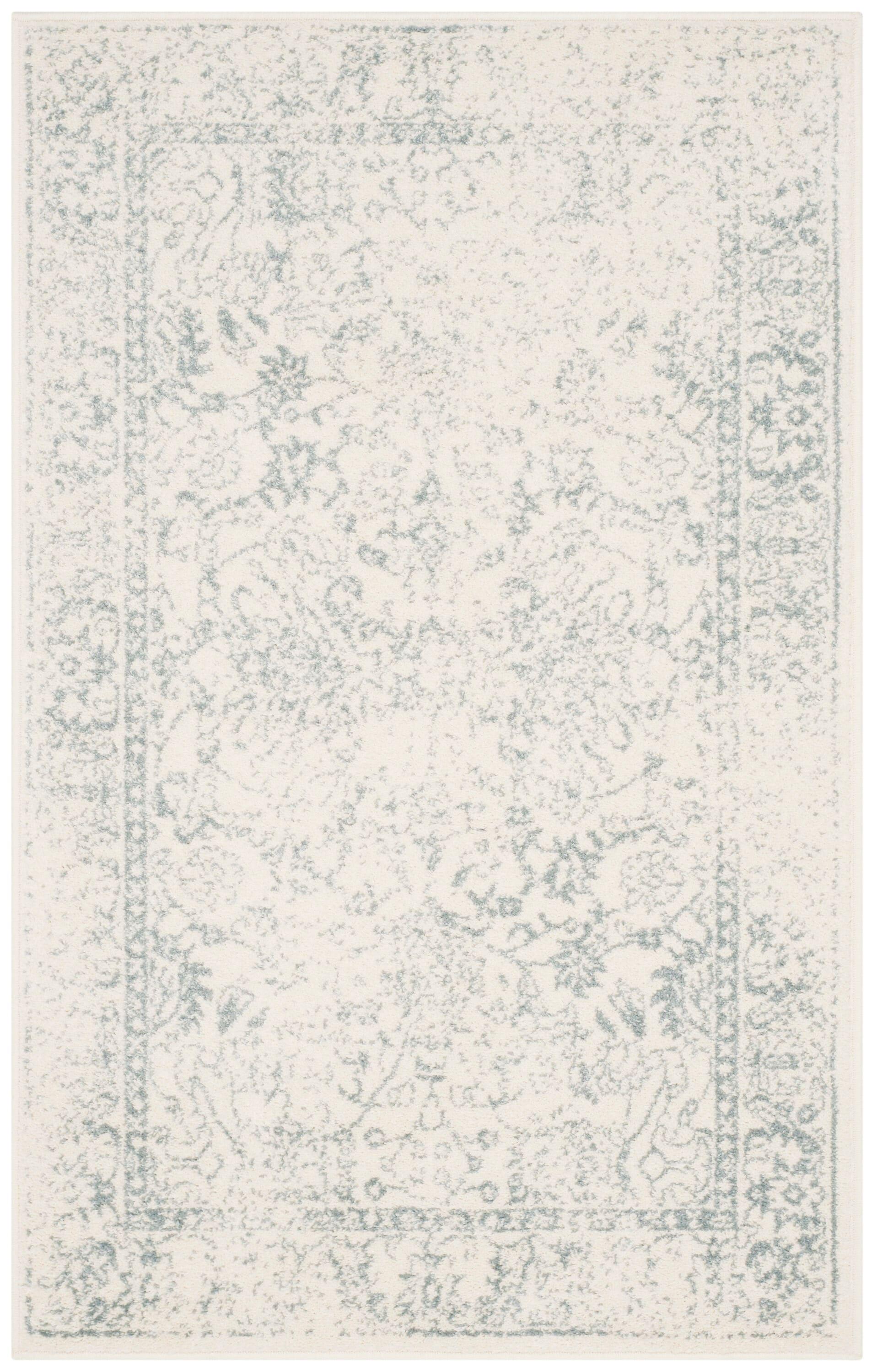 Adirondack ADR109 Machine Made Indoor Accent Rug - Ivory/Slate - 3'x5' - Safavieh