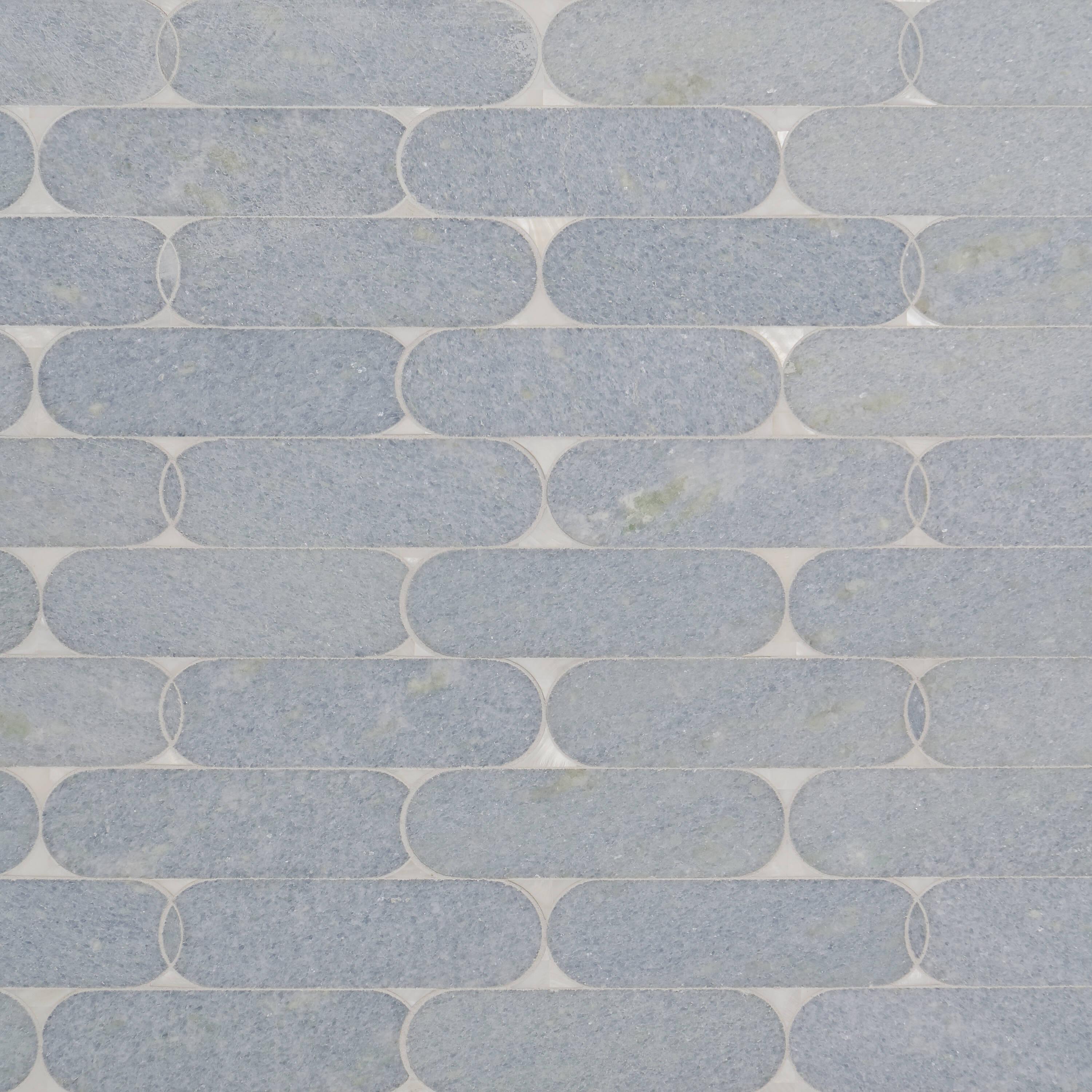 Nostradam 9.96" W x 11.22" L Marble and Brass Mosaic Tile (0.77 Sq. Ft. / Sheet)