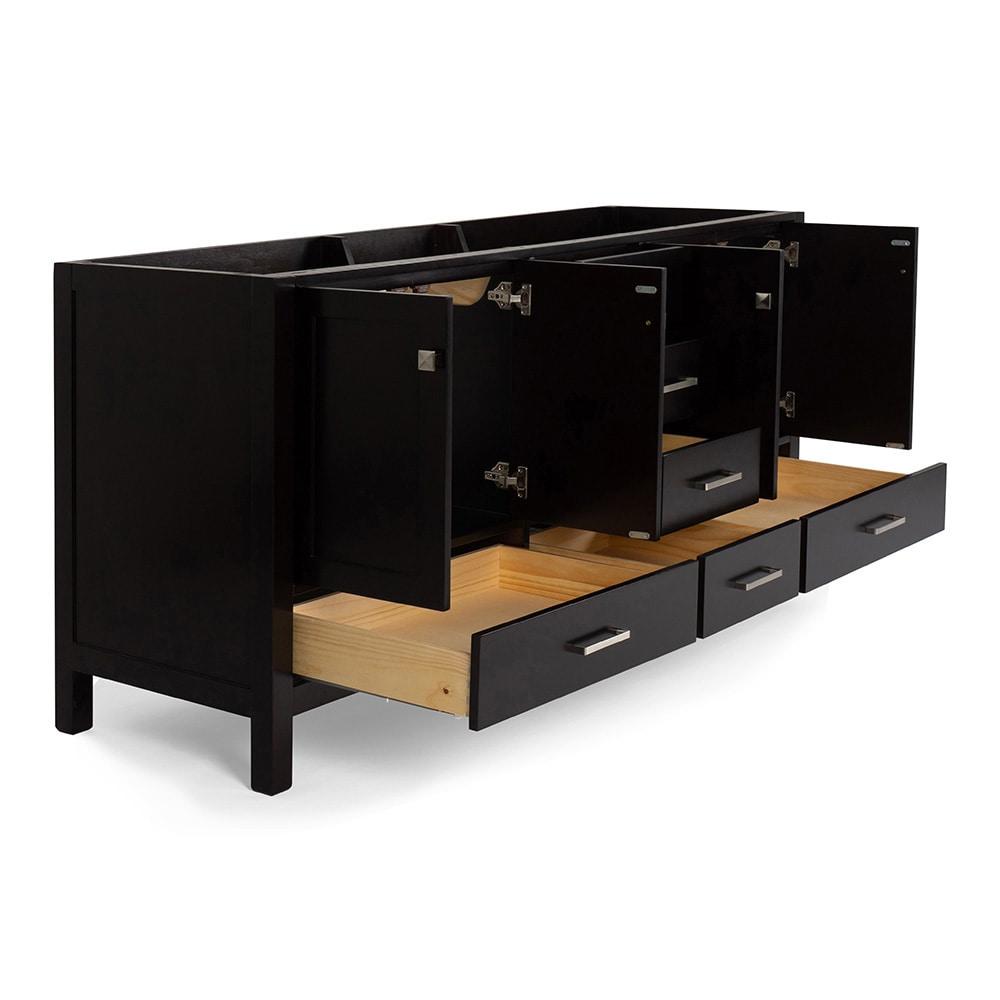 Ariel A073d-Bc Cambridge 72" Double Free Standing Vanity Cabinet Only - Brown