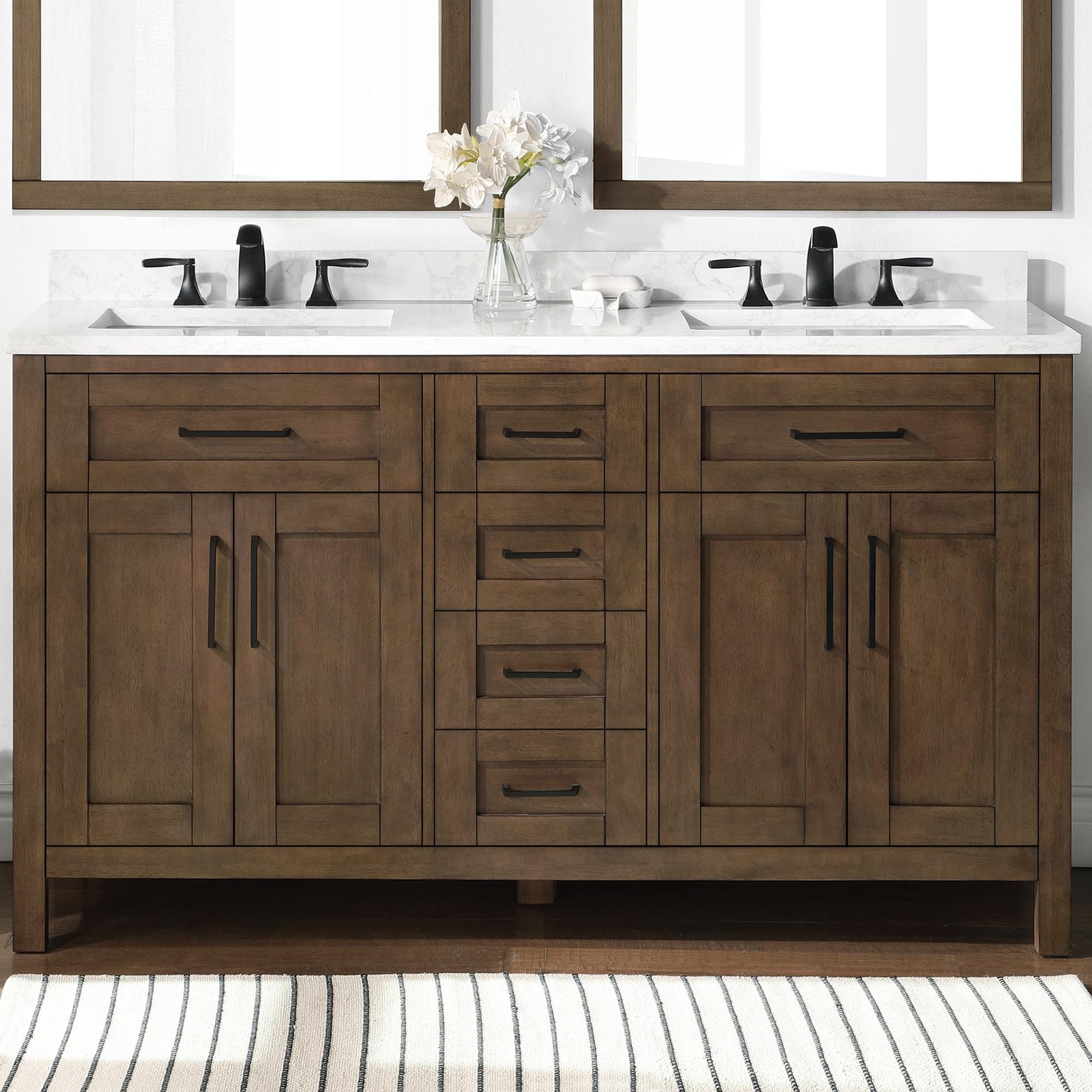 OVE Decors Tahoe 60" Double Bathroom Vanity