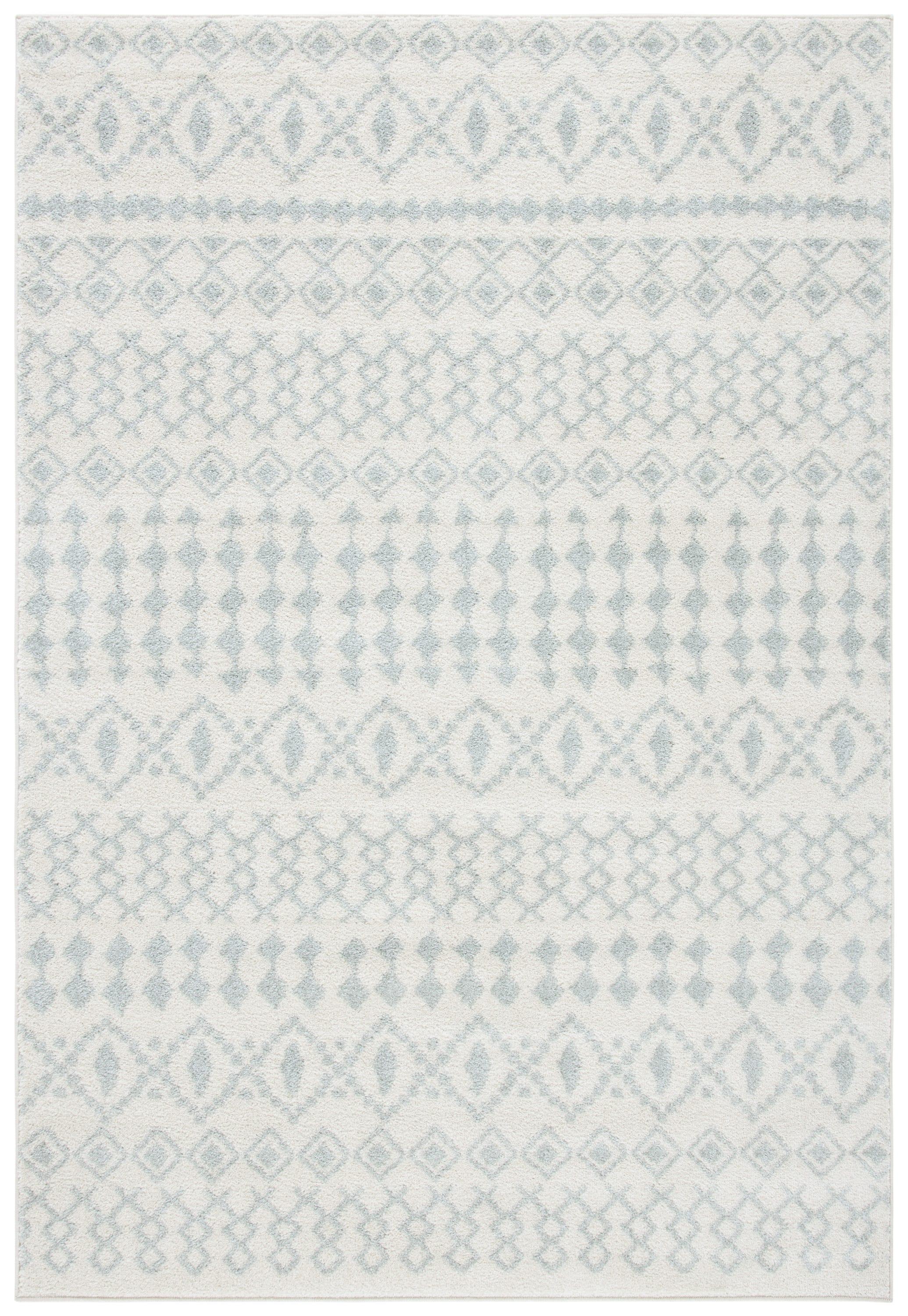 Tulum TUL240 Power Loomed Indoor Area Rug - Ivory/Light Grey - 5'3"x7'6" - Safavieh