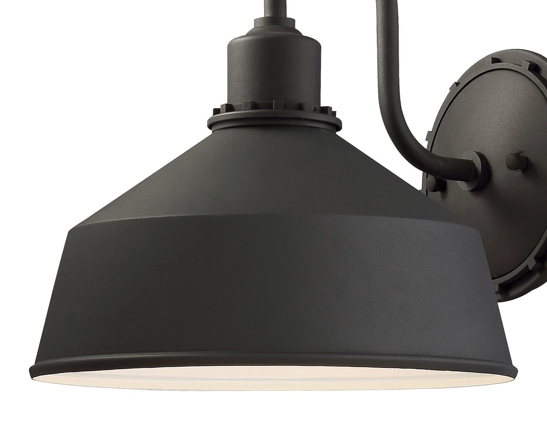 Minka Lavery Urban Industrial Outdoor Wall Light 71242-66 Mantiel Exterior Wall Lantern, 1-Light 100 Watts, Black