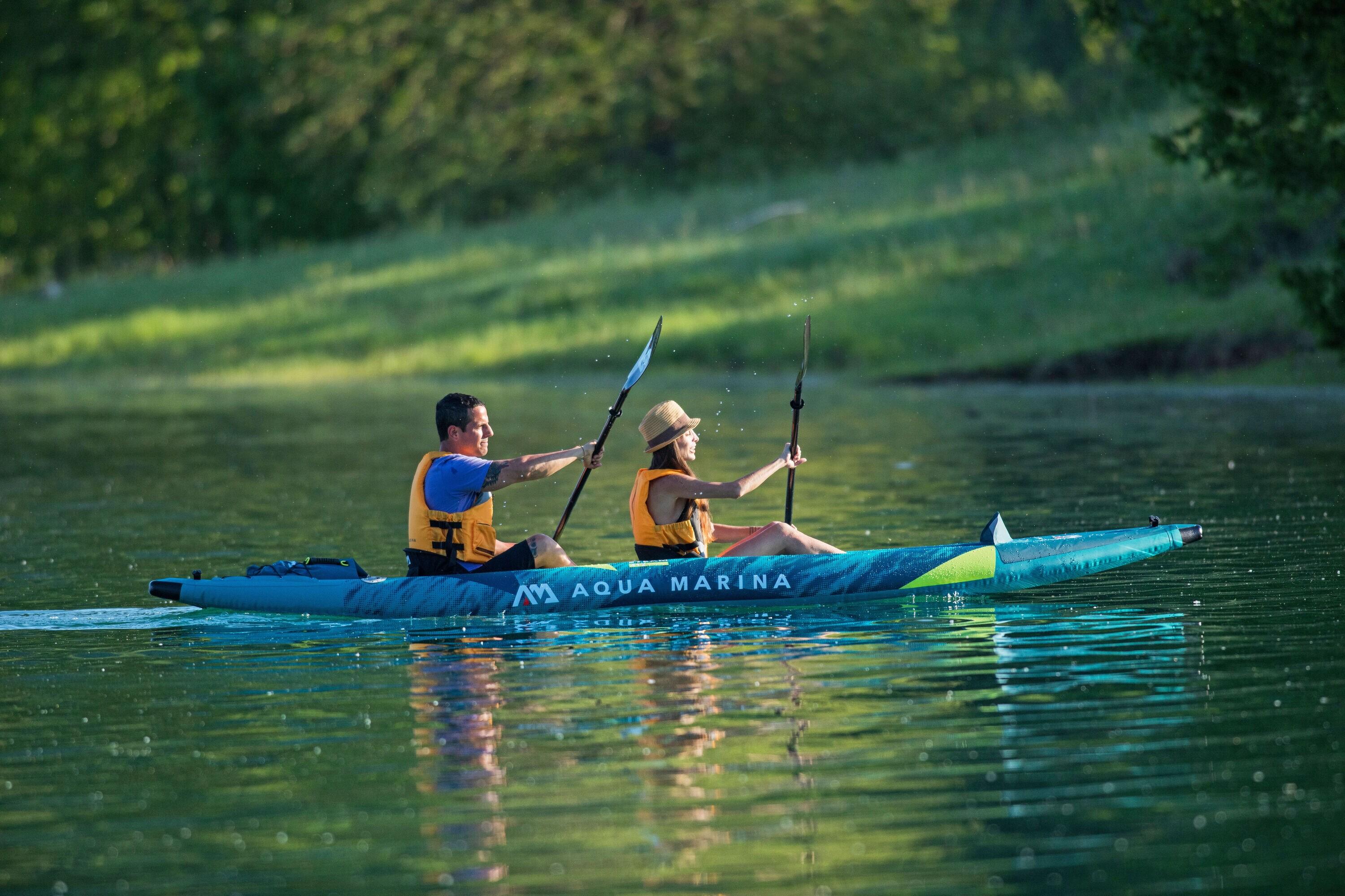 Aqua Marina Steam 13.6" Versatile Whitewater 2 Person Inflatable Kayaks