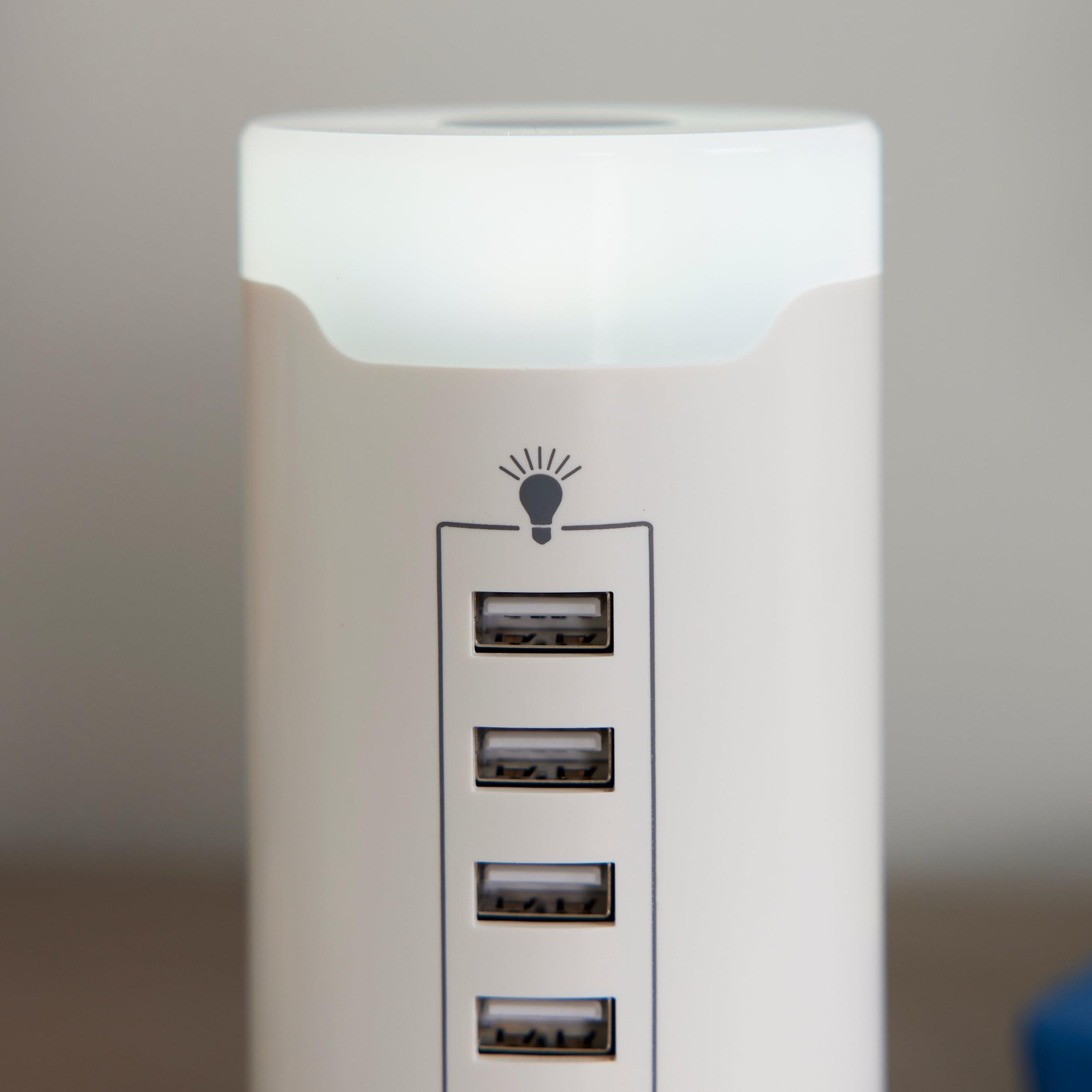 LINSAY SMART LED LAMP TOUCH with 6 USB Charging Station Multi color LED dimmeable