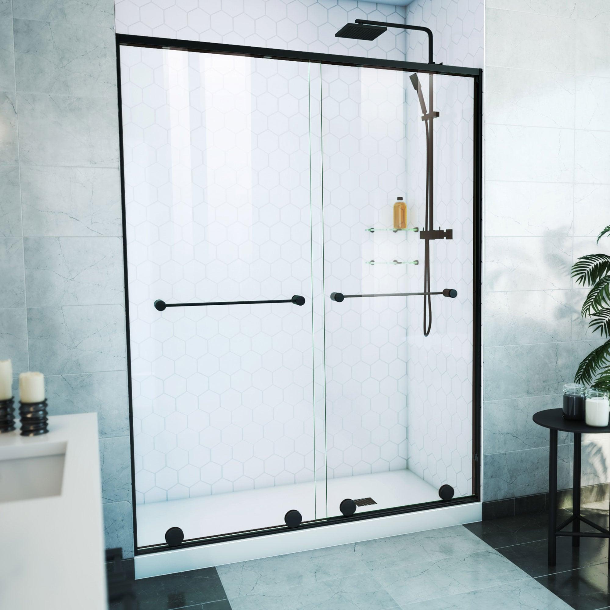 DreamLine Harmony 56 - 60 in. W x 58 in. H Semi-Frameless Tub Door with ClearMax™ Technology SDHA60W760VXX09