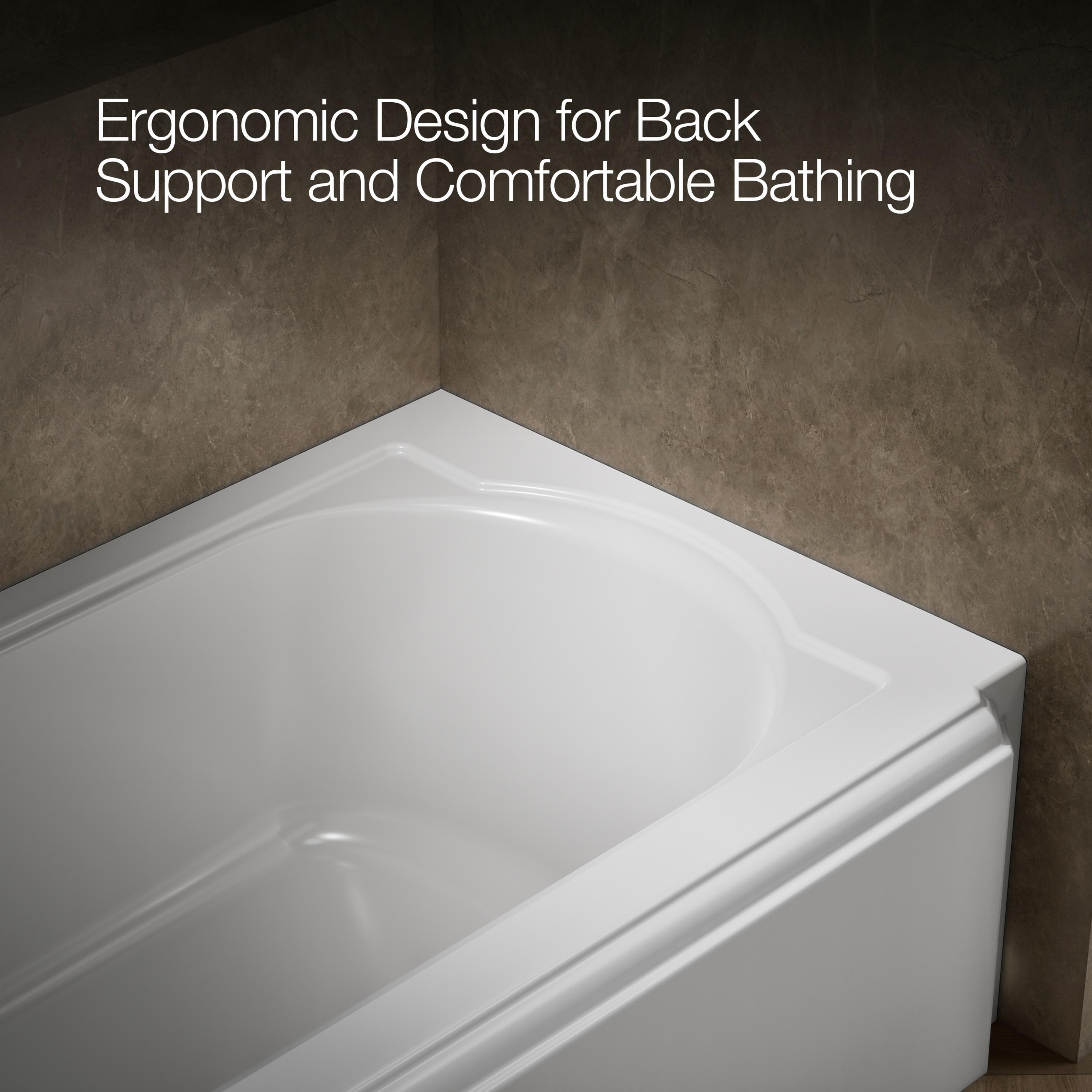 Memoirs® 60" x 32" Alcove/Tile in Soaking Cast Iron Bathtub