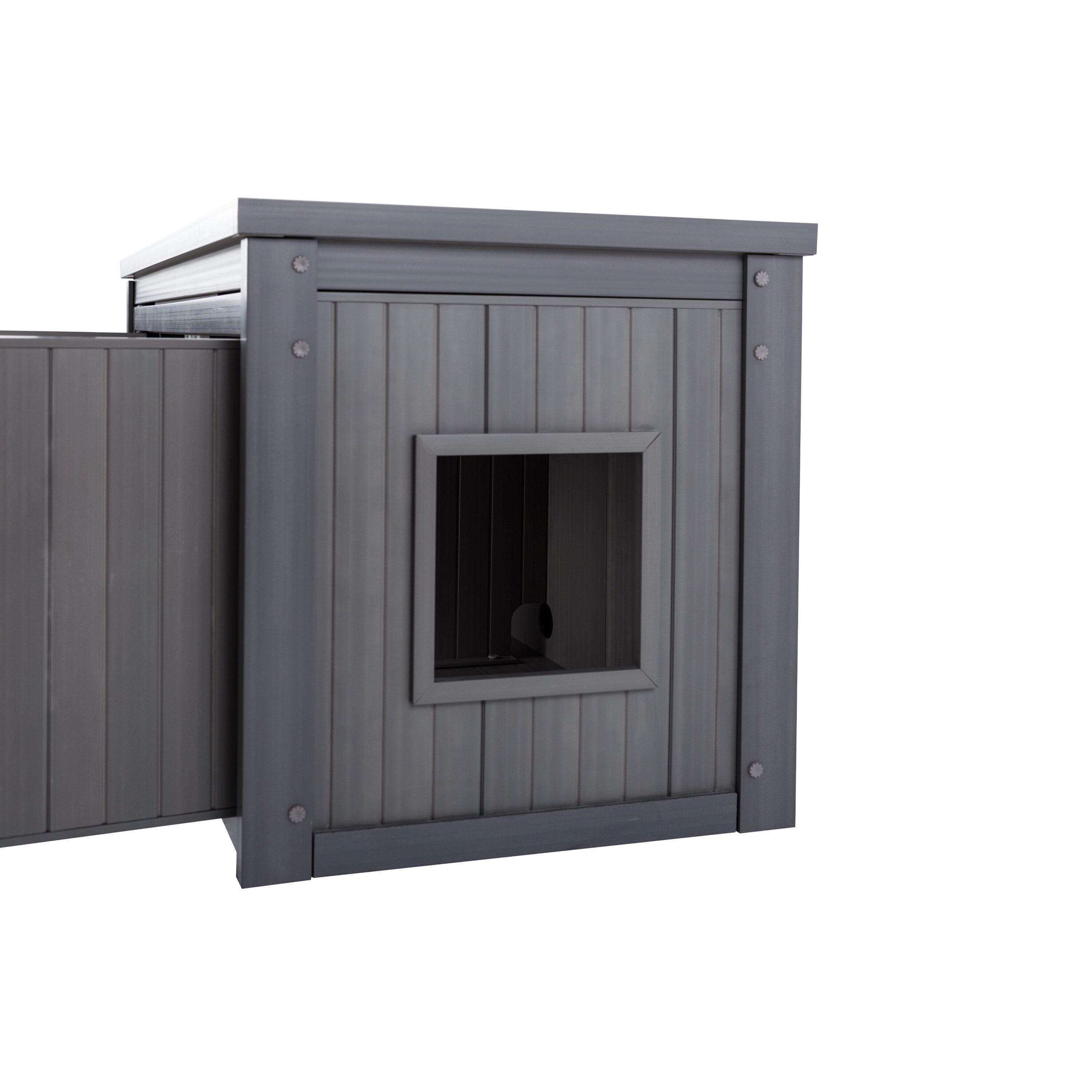 New Age Pet® ECOFLEX® Litter Loo® Bench - Durable Composite Cat Litter Box Enclosure, Moisture and Odor Resistant, Easy Assembly, Available in Espresso, Russet Brown, Antique White, Gray