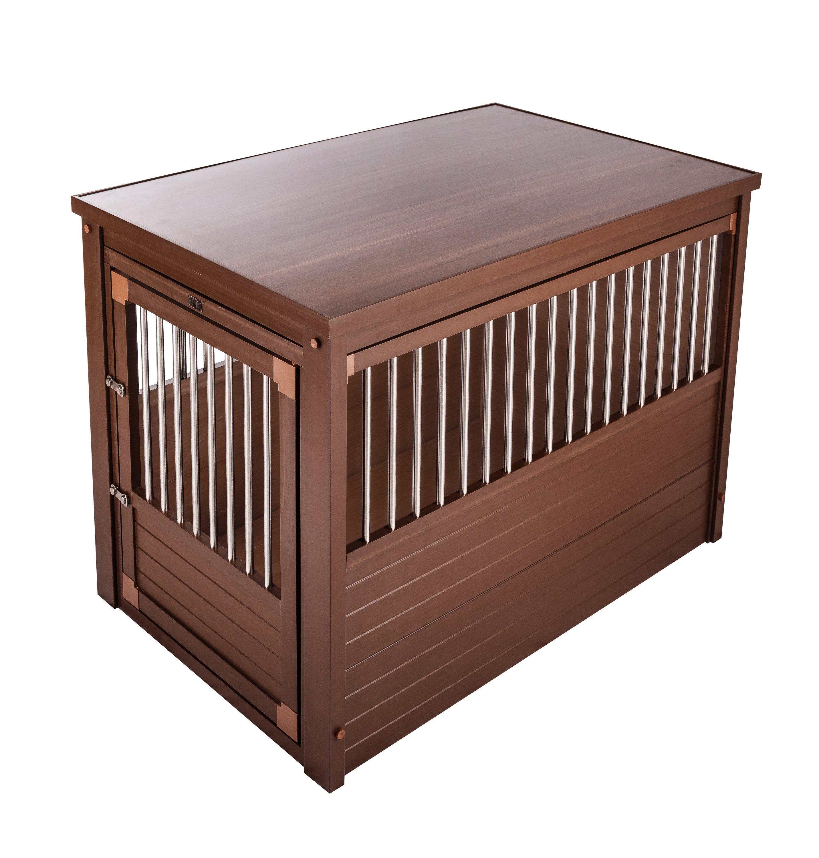 Large Russet Brown Ecoflex Dog Crate End Table