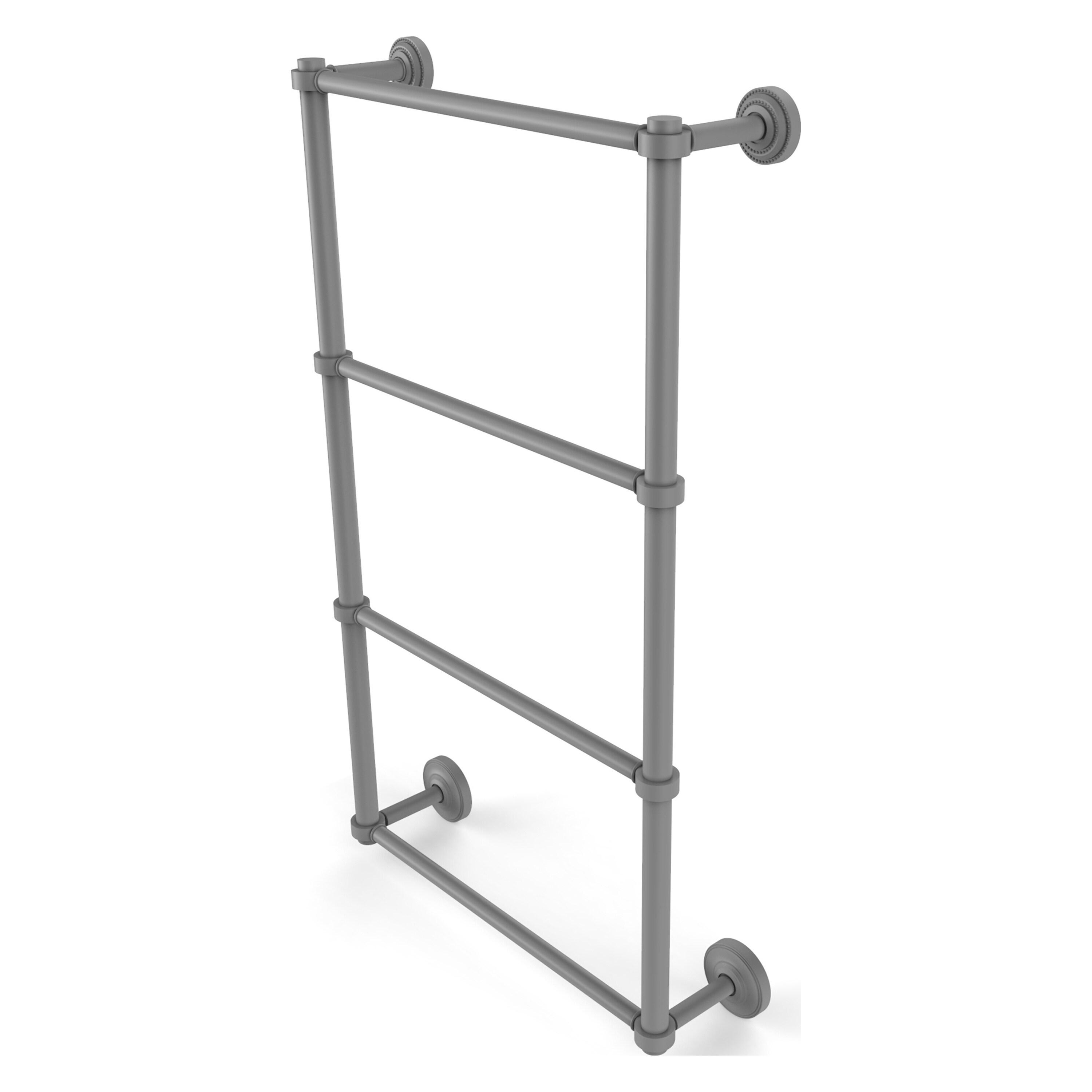 Allied Brass - Dottingham 4 Tier 36'' Ladder Towel Bar in Matte Gray