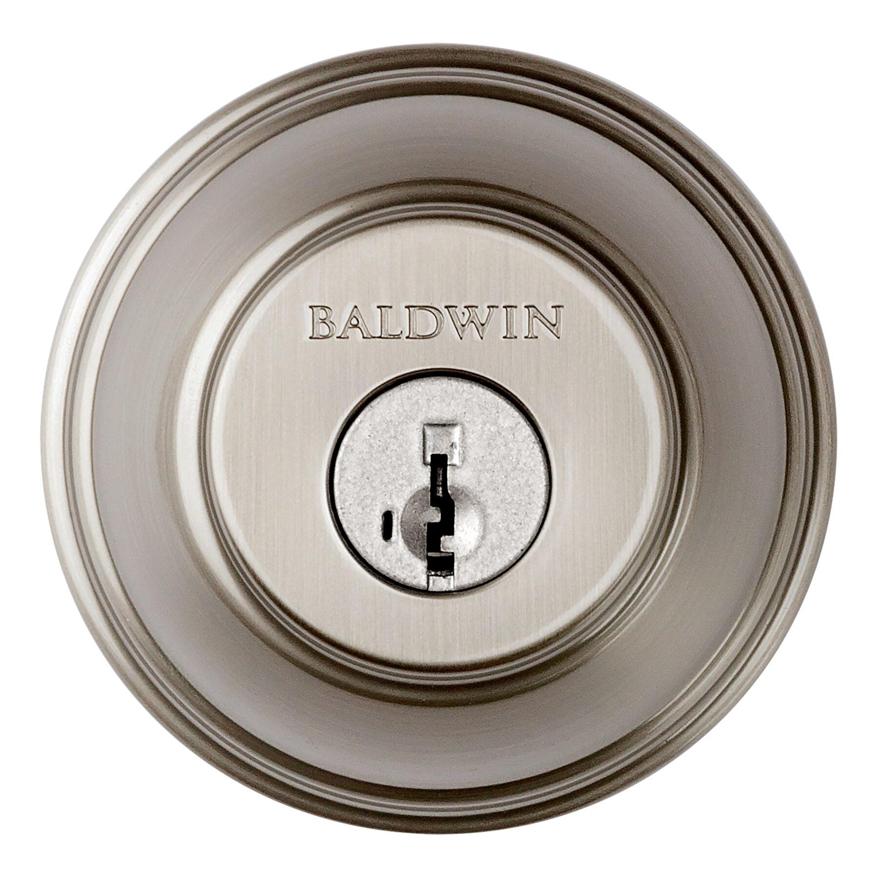 Baldwin Prestige 380 Round Single Cylinder Deadbolt Featuring SmartKey® Security
