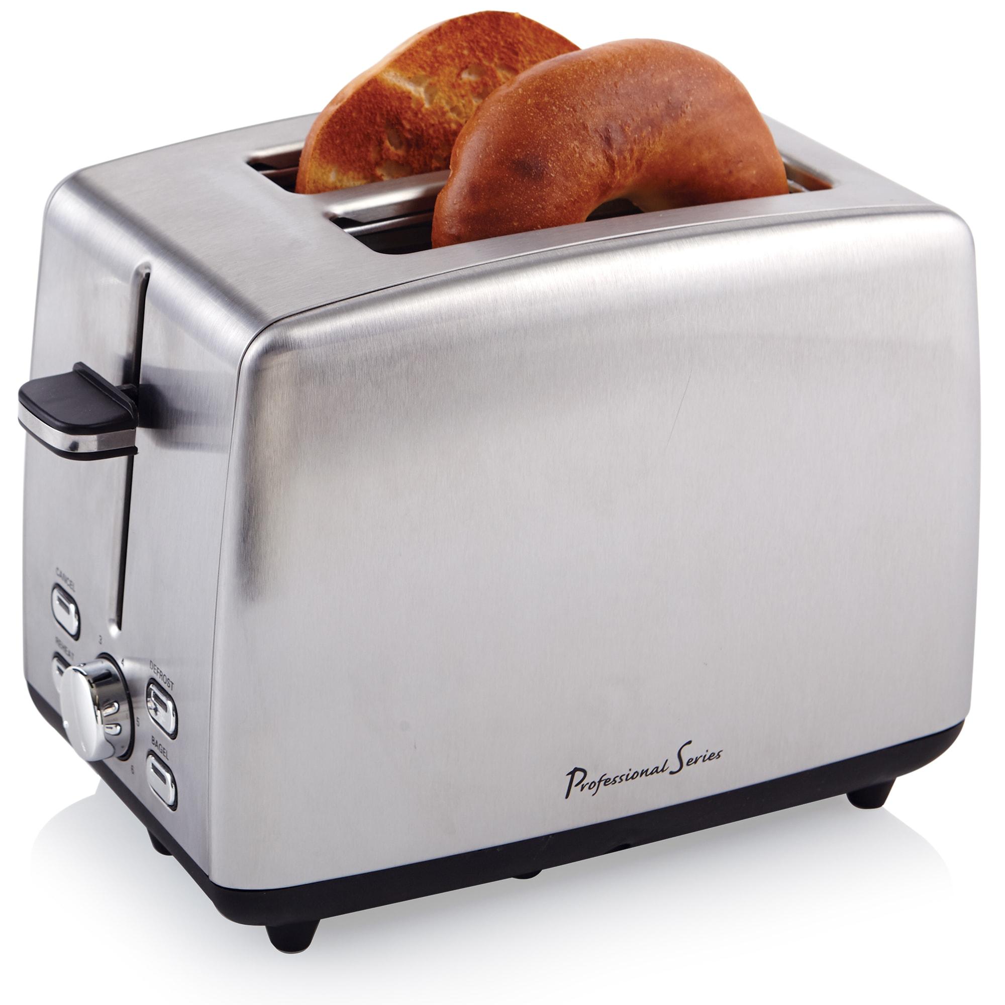 Continental Electric Professional Series 2 Slice Wide Slot Toaster Stainless