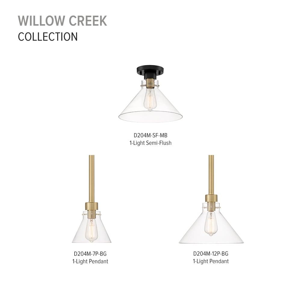 Designers Fountain - Willow Creek - 1 Light Semi Flush-Mount