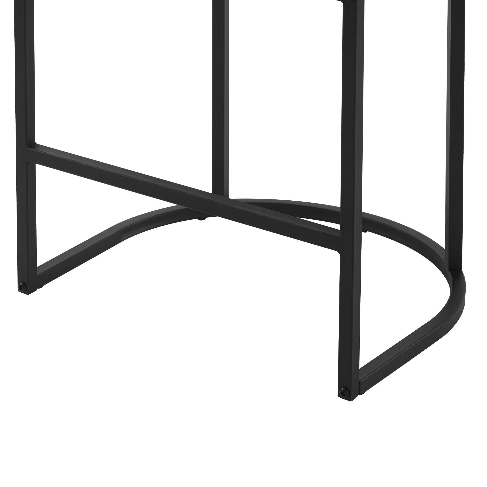 Dycanpo Counter Height Bar Stools with Back Sets of 4 Modern Counter Stools for Home Kitchen, Line