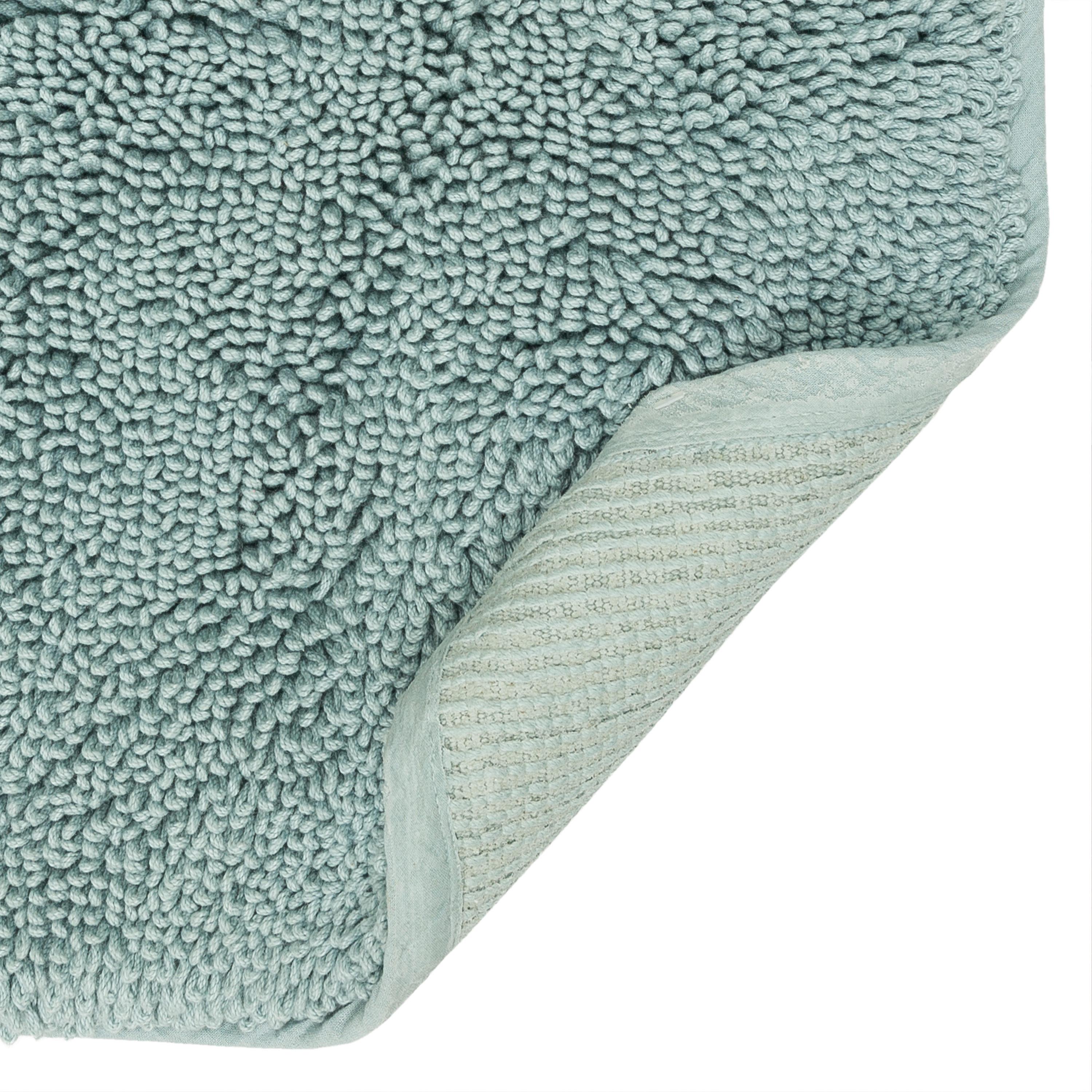 Classic Cotton Glacier Blue 2'3" x 3'9" Bath Mat