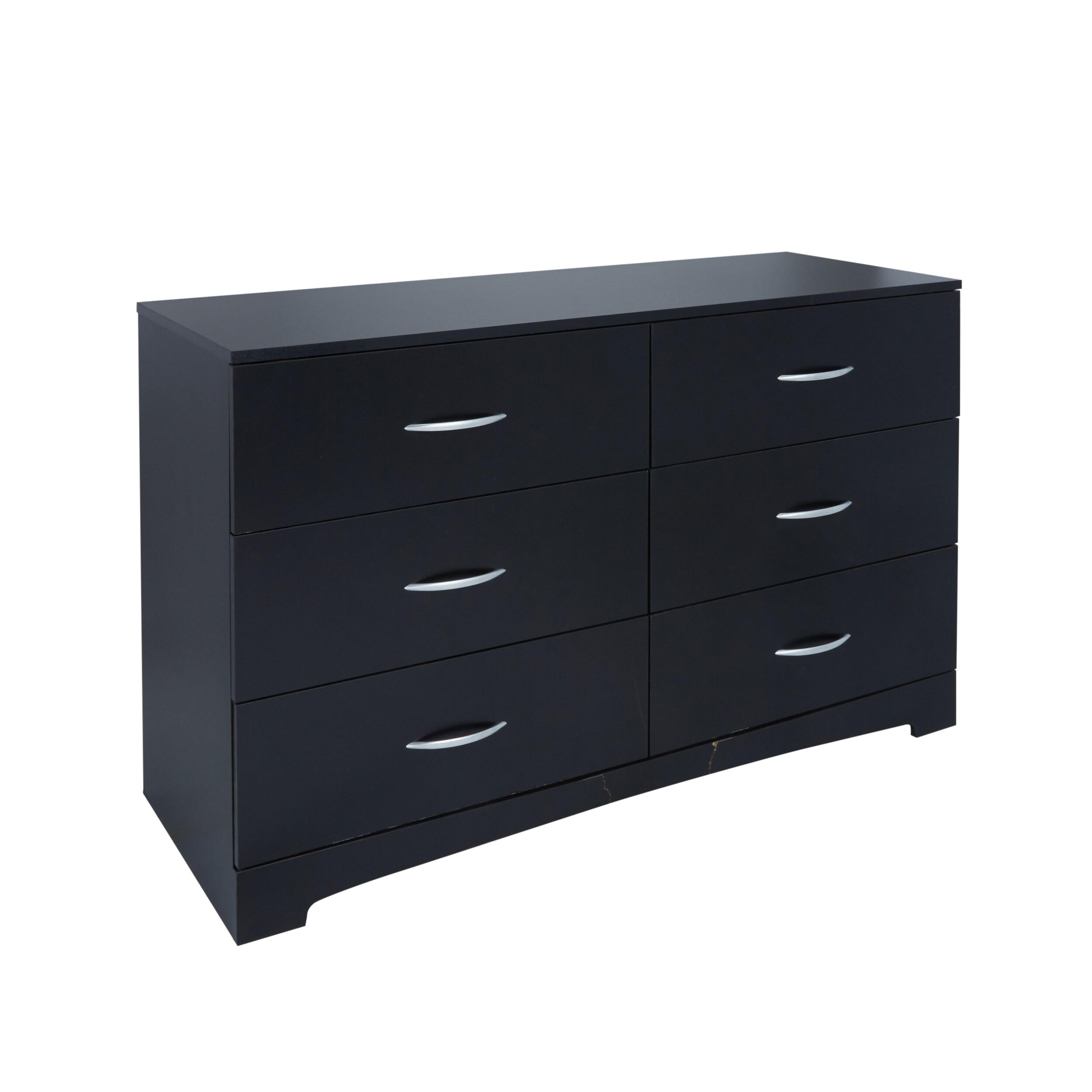 South Shore Step One, Contemporary Dresser,  Black