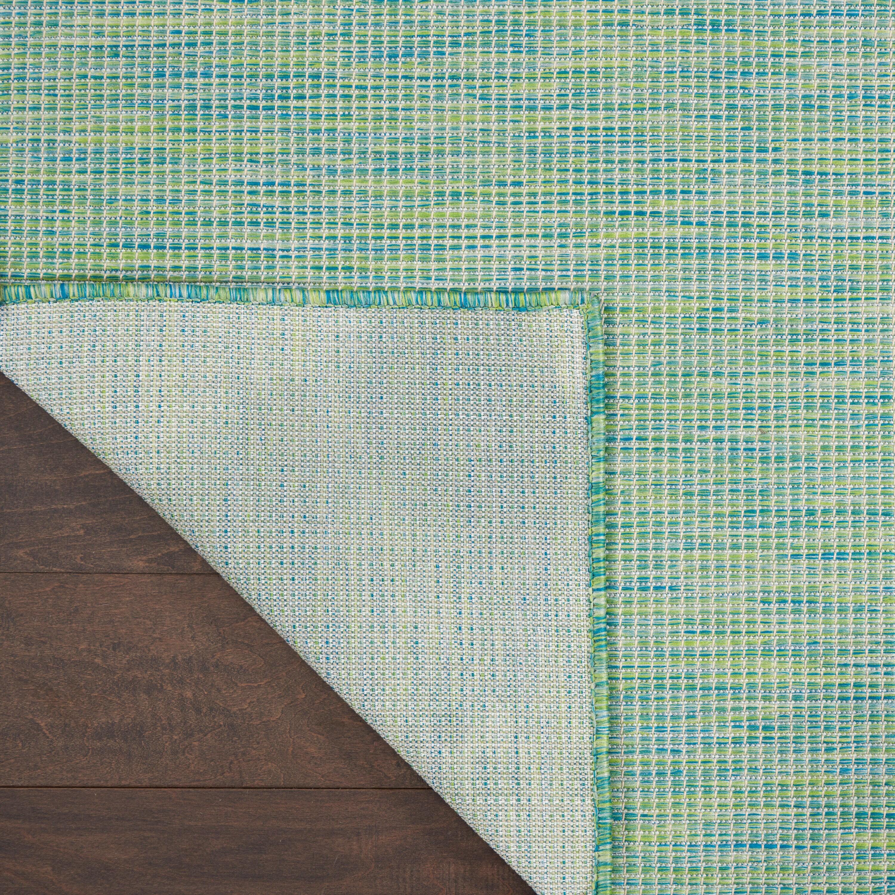 Nourison Positano POS01 Indoor/outdoor Area Rug - Blue/Green 5' x 7'
