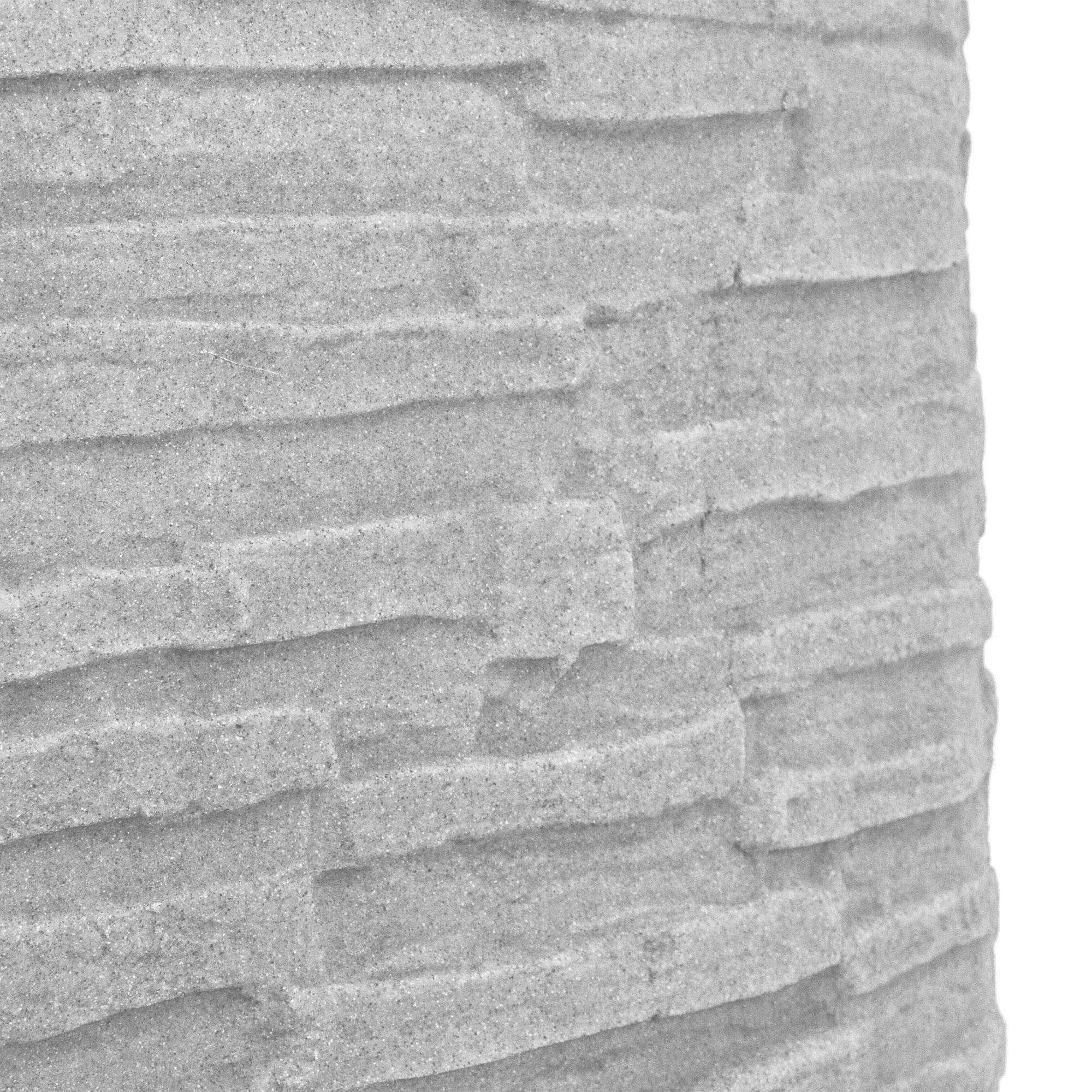 Good Ideas Impressions Riverwalk 50 Gallon Faux Slate Surface Dual Spigot Rain Barrel with 2 Brass Spigots and Screen, Light Granite (4 Pack)