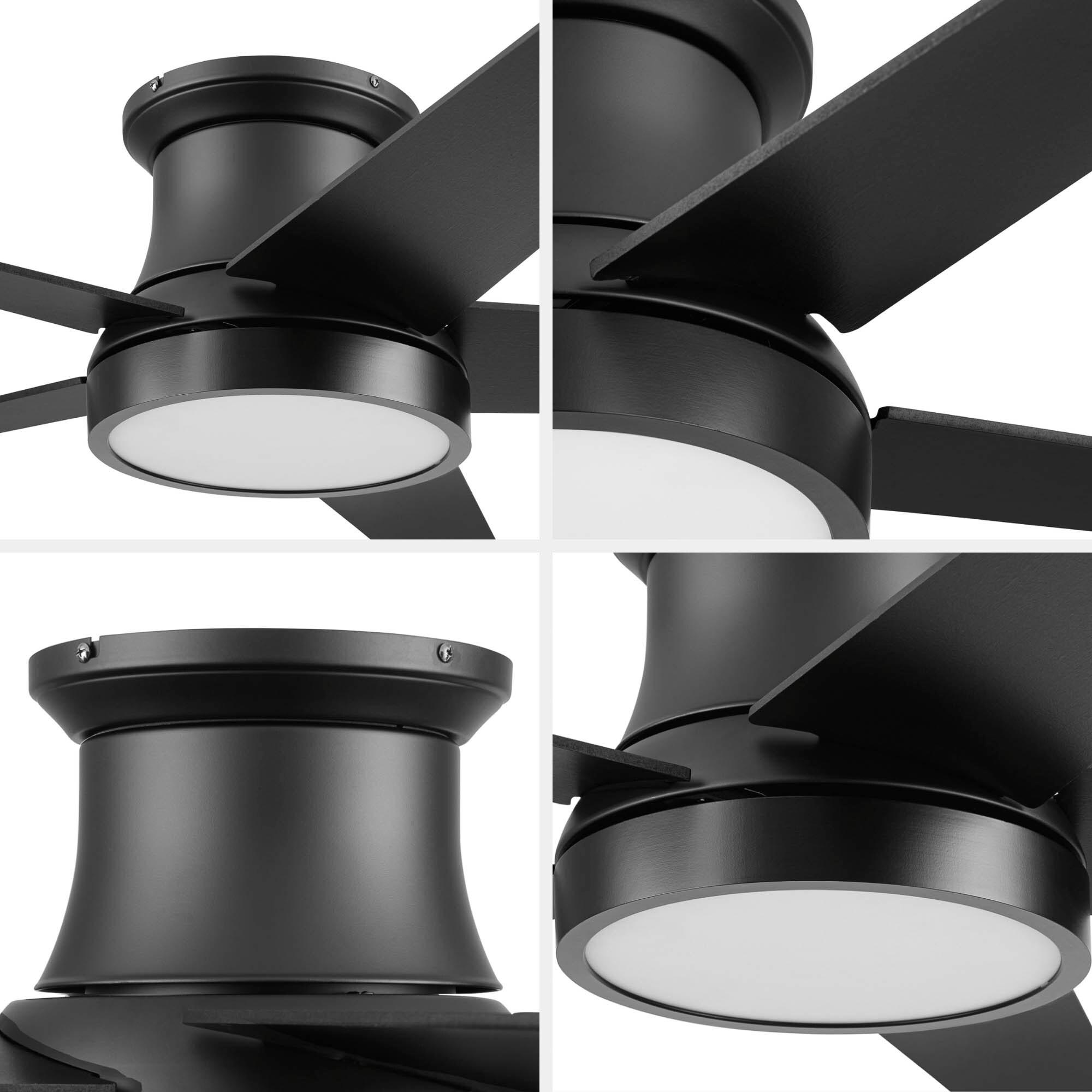 Honeywell Tynesdale 52" Contemporary Five Blade Ceiling Fan with Color Changing Light, Remote Control