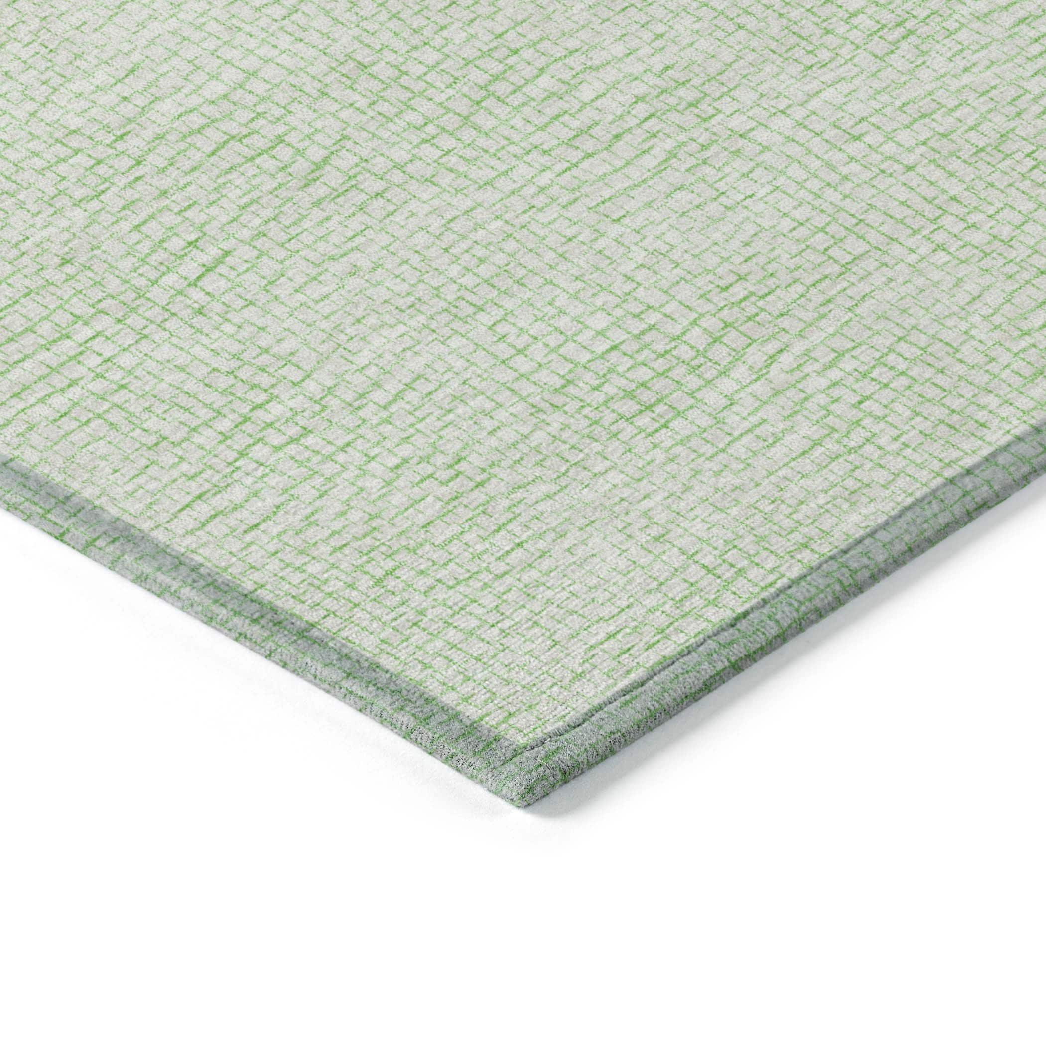 Machine Washable Indoor/Outdoor Chayden ACN1058 Mint Rug