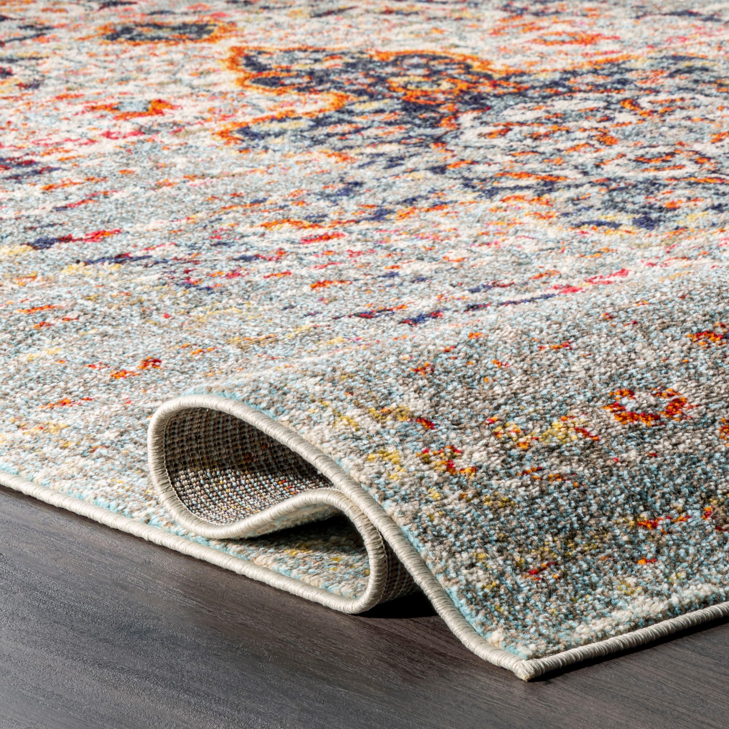 nuLOOM Sarita Distressed Persian Area Rug, 12' x 15', Gray