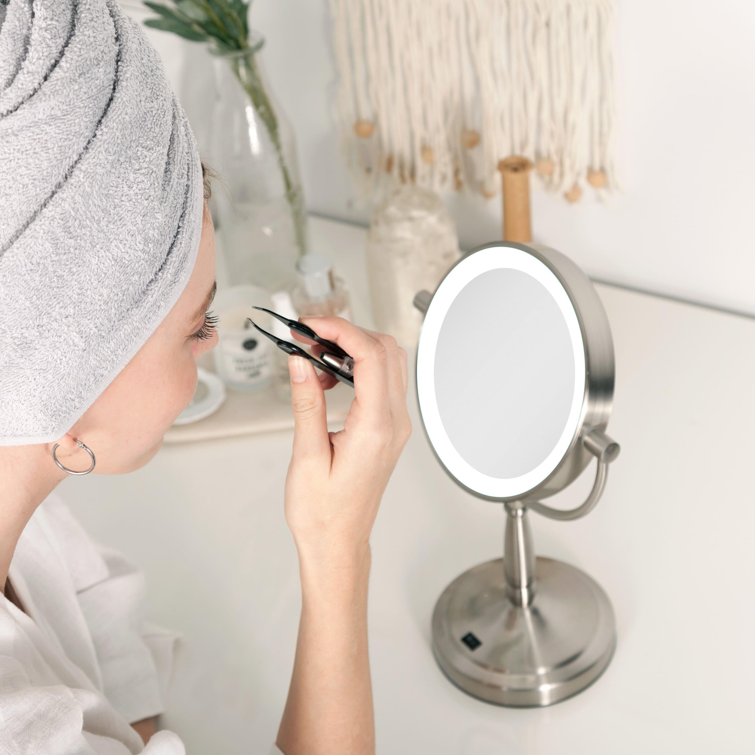 Zadro LED Lighted Makeup Mirrors for Women w/ Magnification & Cordless