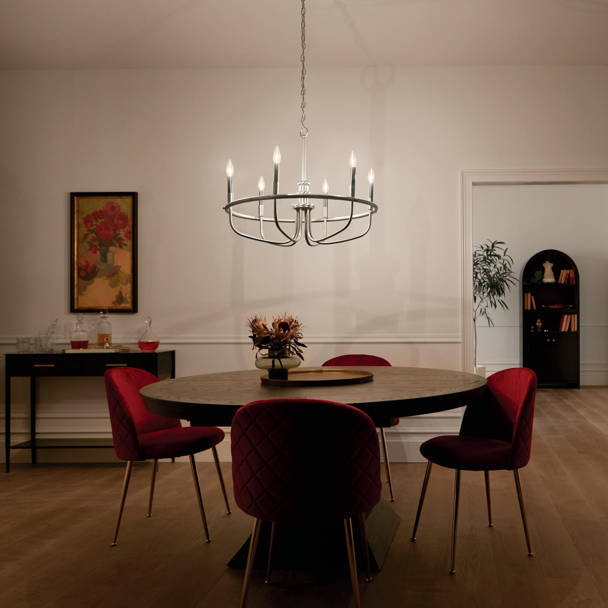 Kichler Lighting Capitol Hill 6 - Light Chandelier in  Brushed Nickel