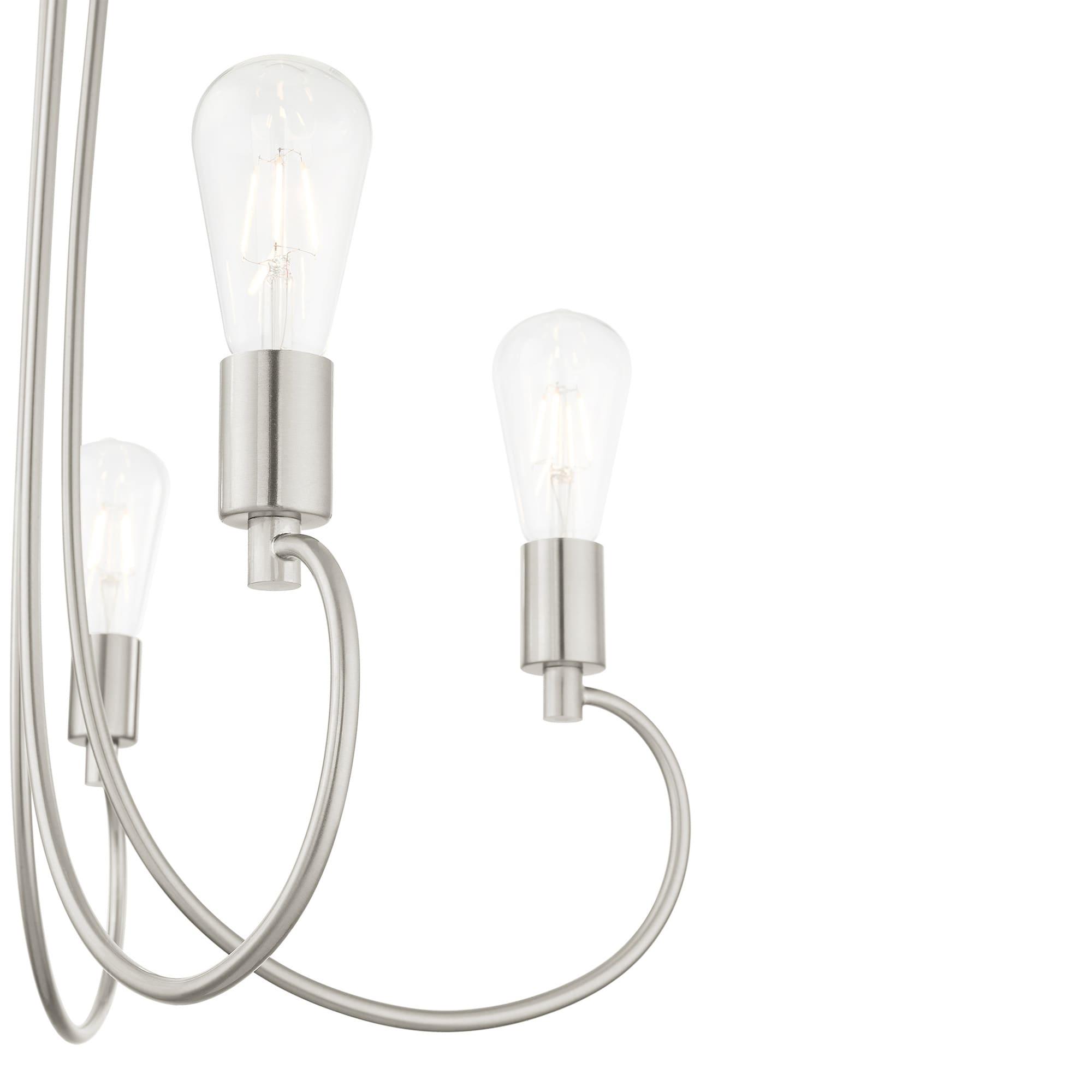 Livex Lighting Bari 5 - Light Chandelier in  Brushed Nickel