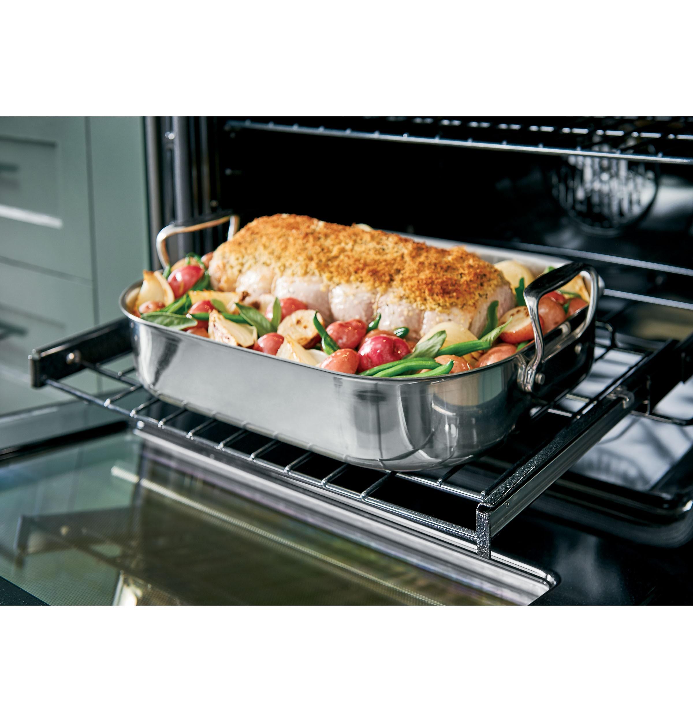 Café Café Kitchen Suite 30" 5.7 cu. ft. Smart Slide-in Electric Range with Convection Oven CES700P2MS1