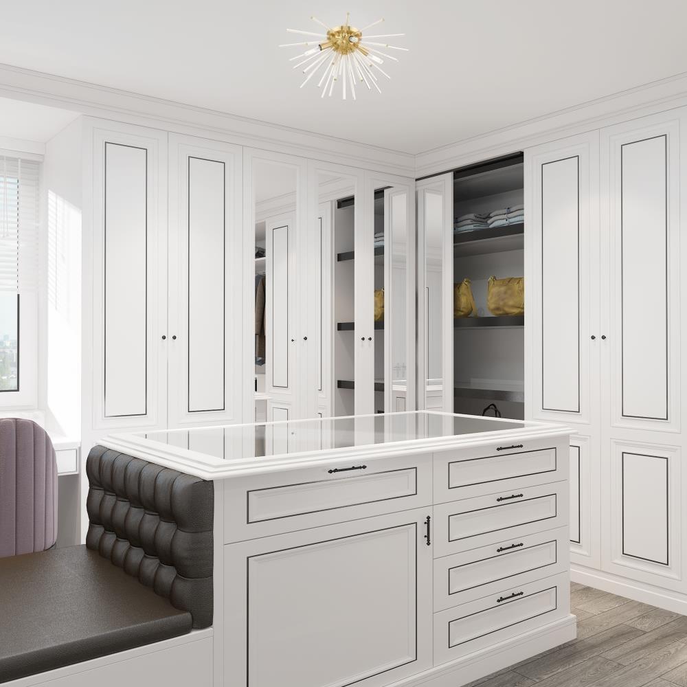 Livex Lighting Utopia 4 - Light Flush Mount in  Satin Brass