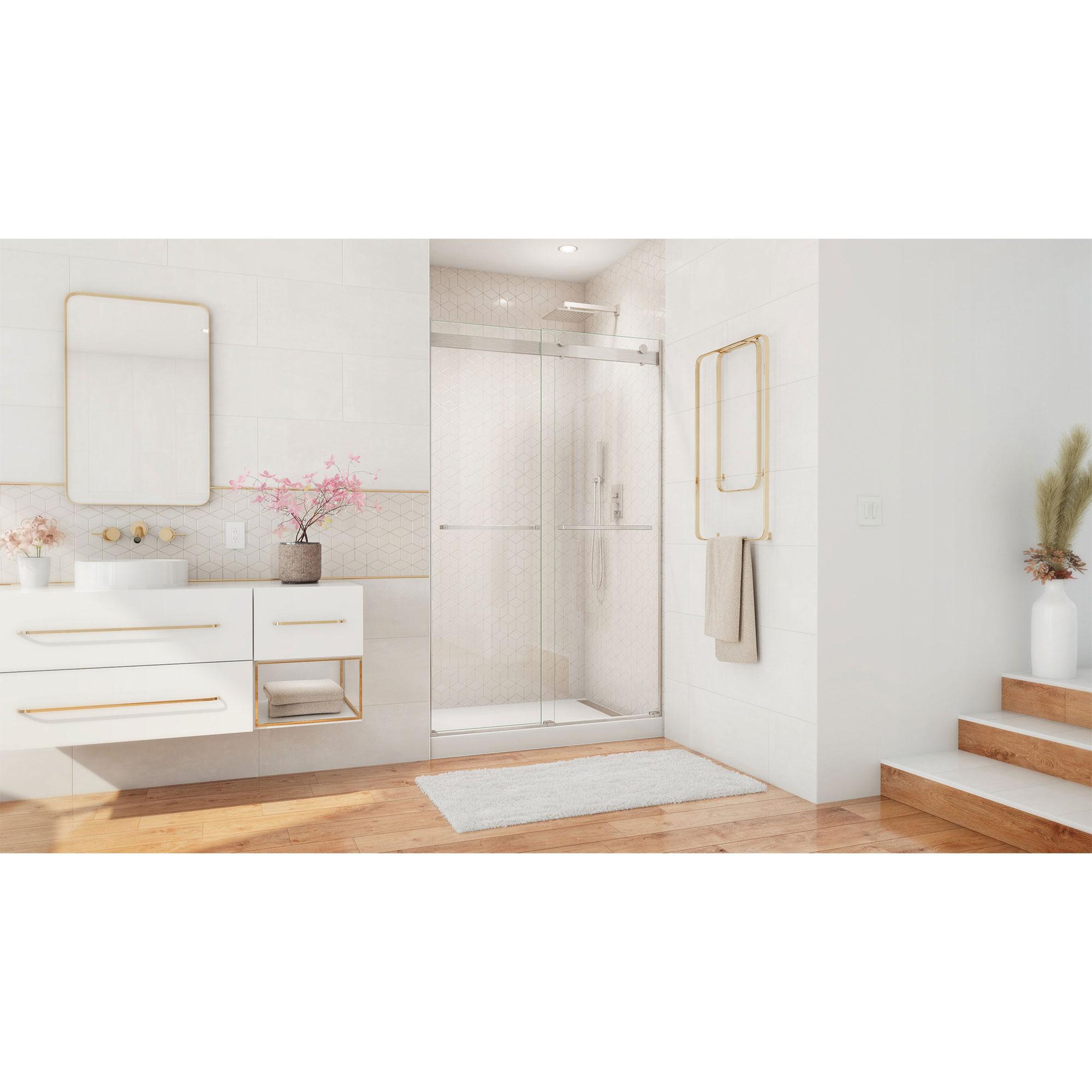Essence 44" W x 76" H Frameless with ClearMax Technology Shower Door