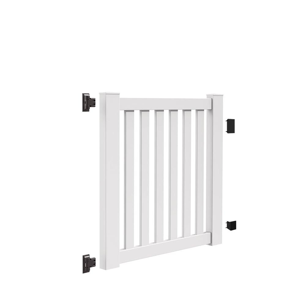 Barrette Outdoor Living White Vinyl Gate