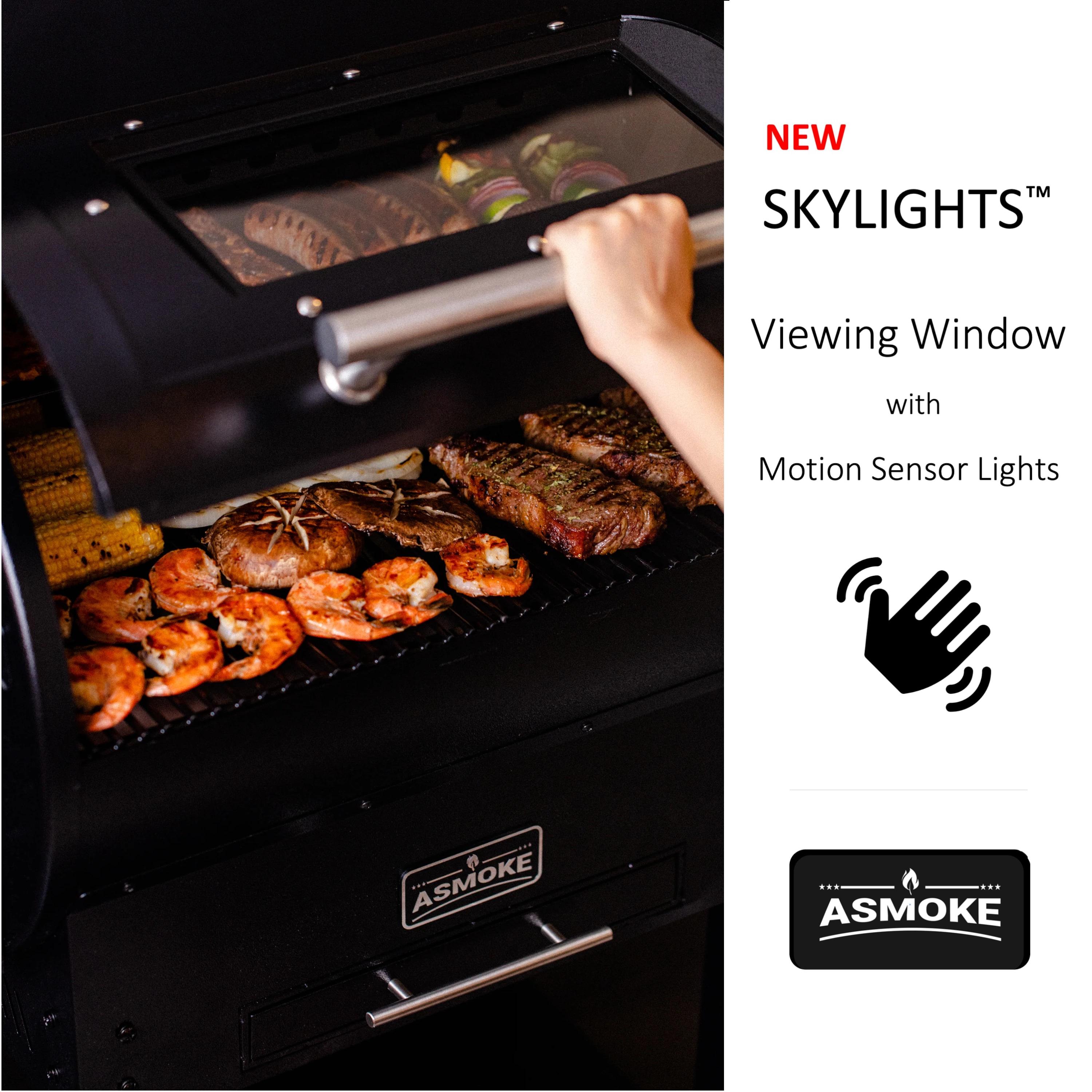 Asmoke 700 sg. in. Skylights Wood Pellet Grill