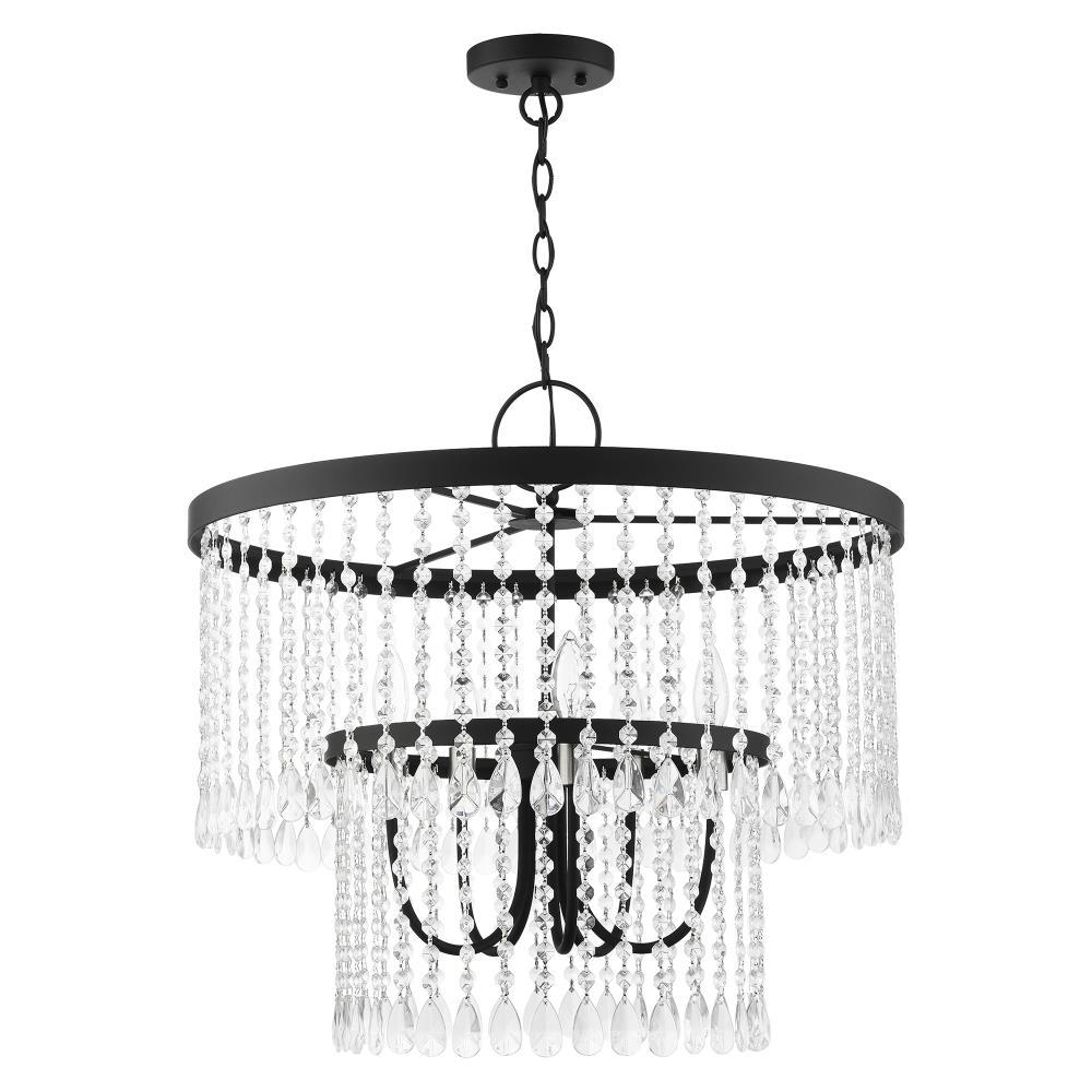 Livex Lighting Elizabeth 5 - Light Pendant in  Black