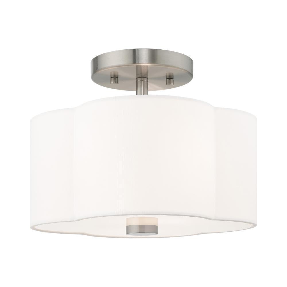 Livex Lighting Chelsea 2 - Light Flush Mount in  Brushed Nickel