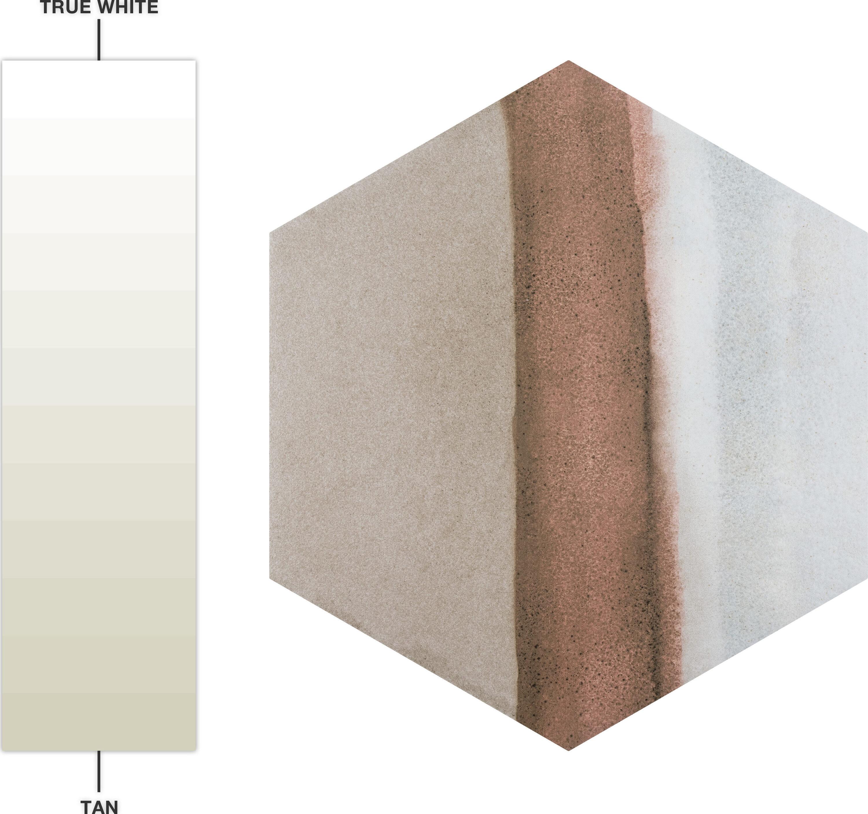 Matter Hex Canvas 8' x 9' Stone Look Wall & Floor Tile