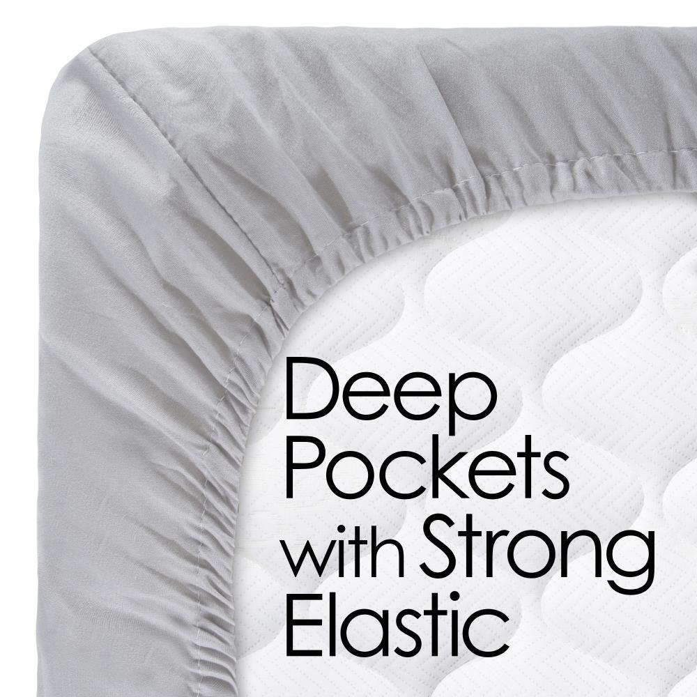 Hastings Home 4-pc Brushed Microfiber Sheet Set - Queen, Taupe